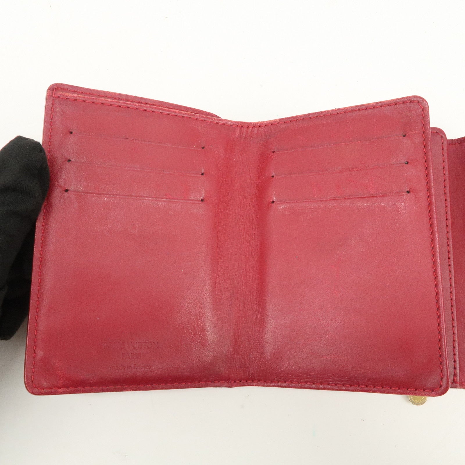 Louis Vuitton Monogram Vernis Leather Set of 2 Wallet M91979/M90203