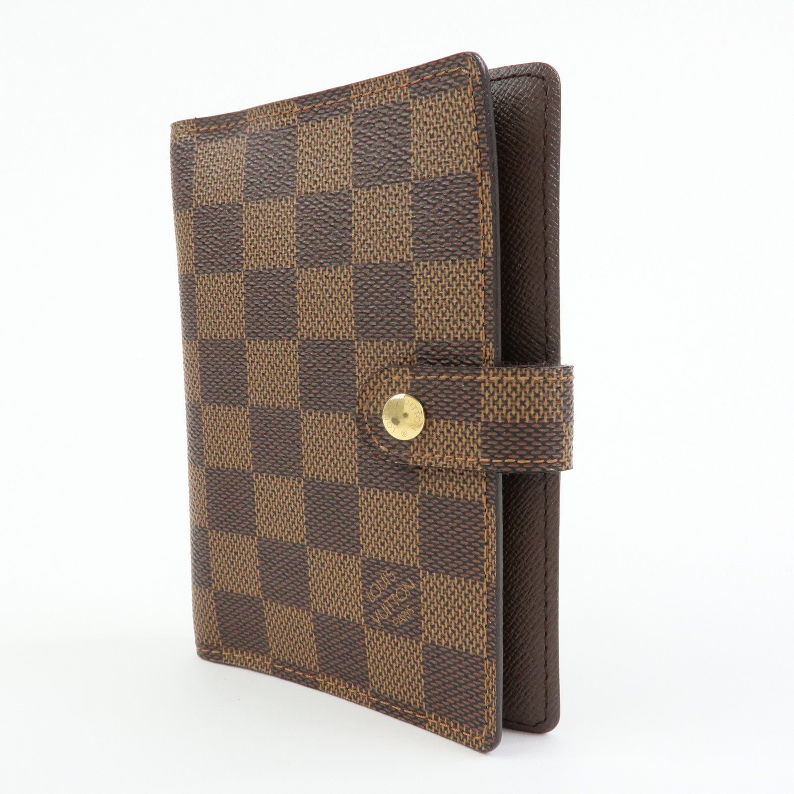 Louis Vuitton Damier Agenda PM Planner Cover Brown R20700