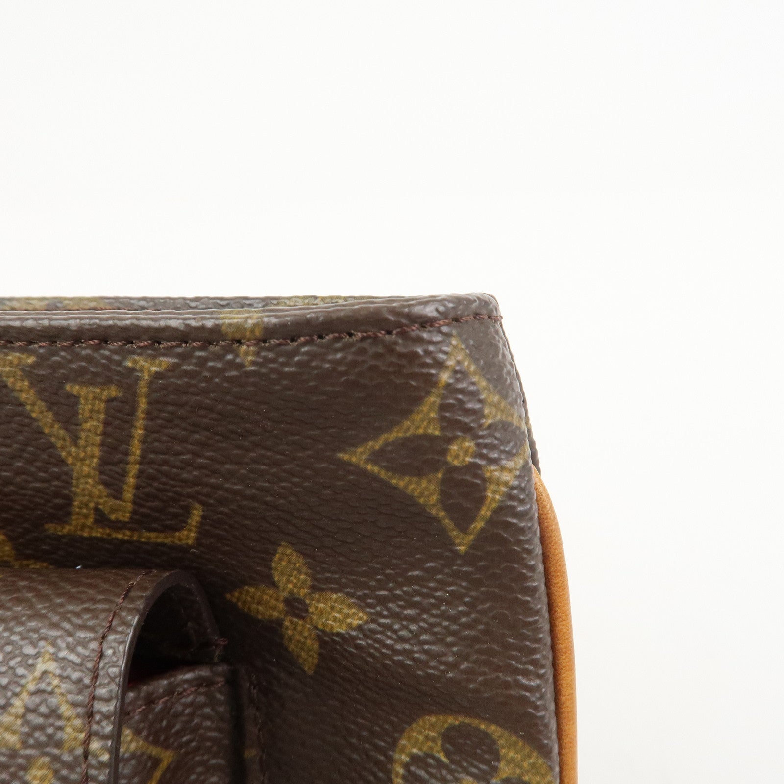 Louis Vuitton Monogram Partition Pouch Wristlet Bag Brown M51901