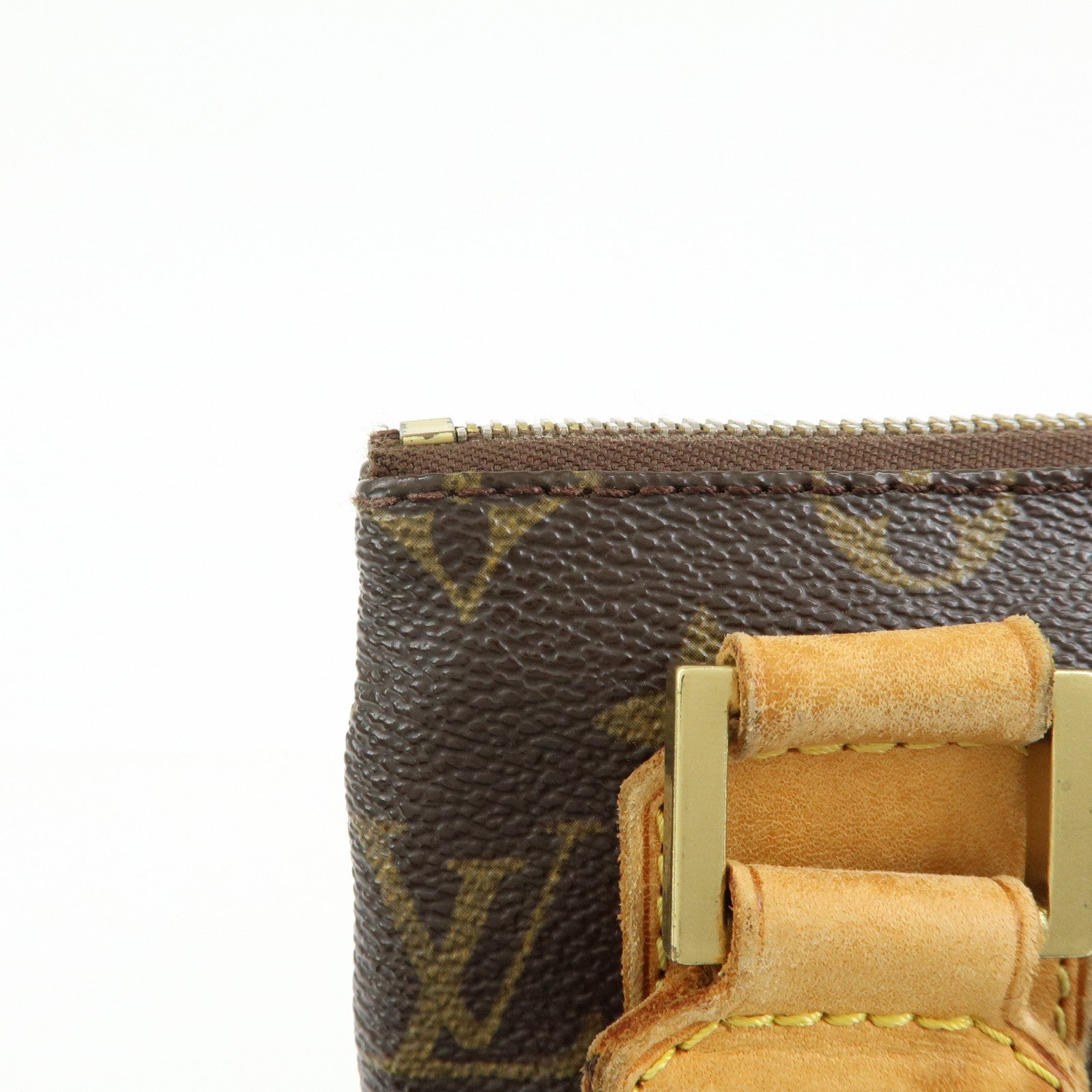 Louis Vuitton Monogram Pochette Bosphore Shoulder Bag Brown M40044