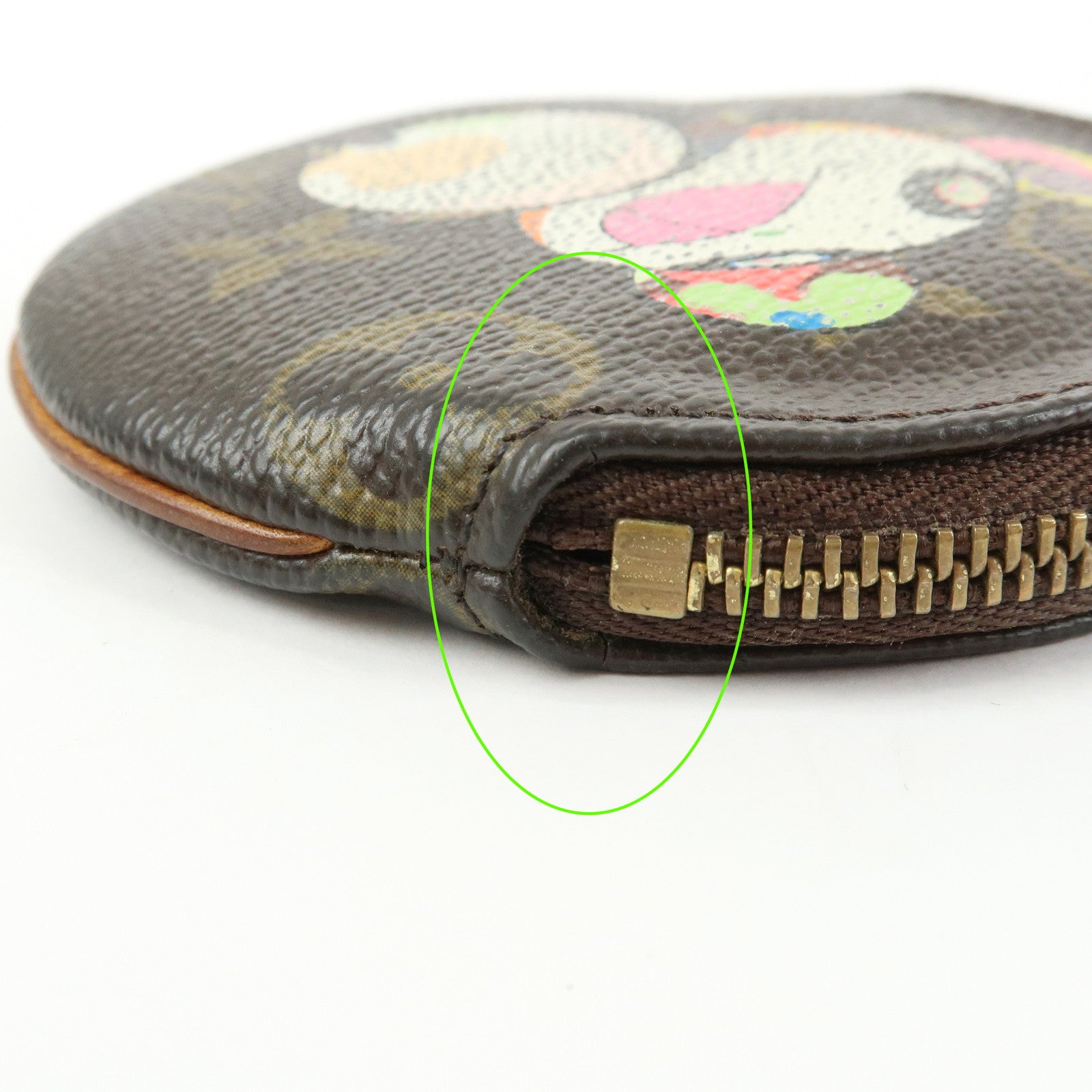 Louis Vuitton Monogram Porte Monnaie Rond Panda Coin Case M61928