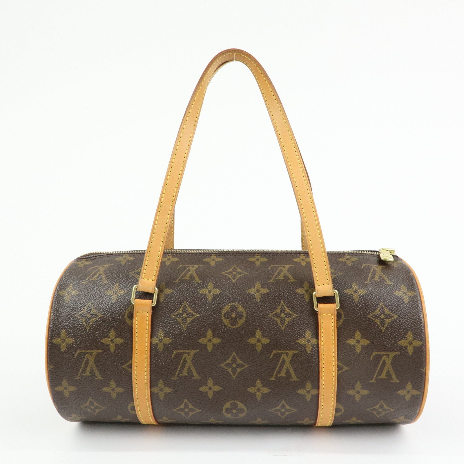 Louis Vuitton Monogram Papillon 30 Canvas Hand Bag Brown M51385