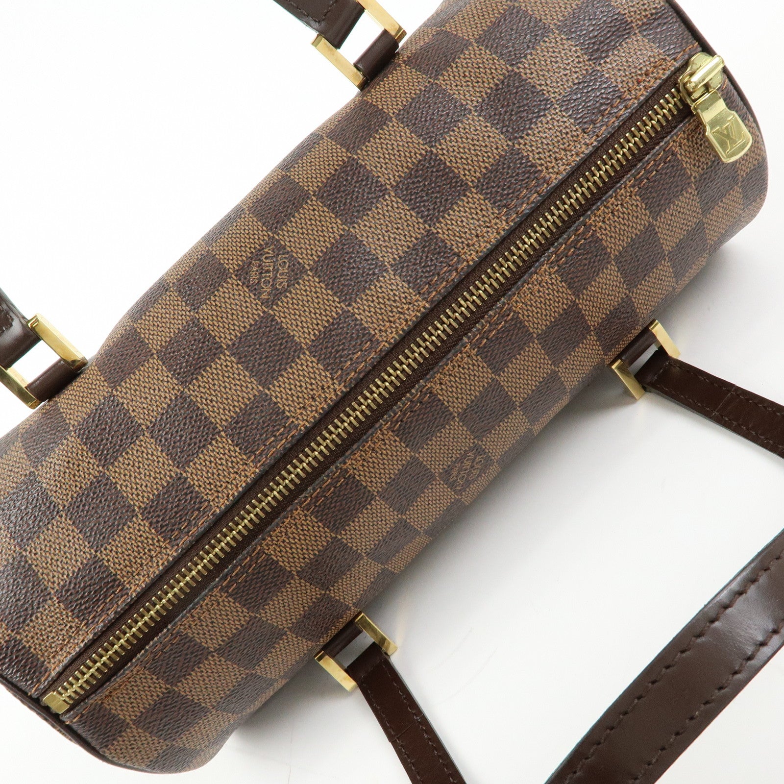Louis Vuitton Damier Ebene Papillon 26 Hand Bag Brown N51304