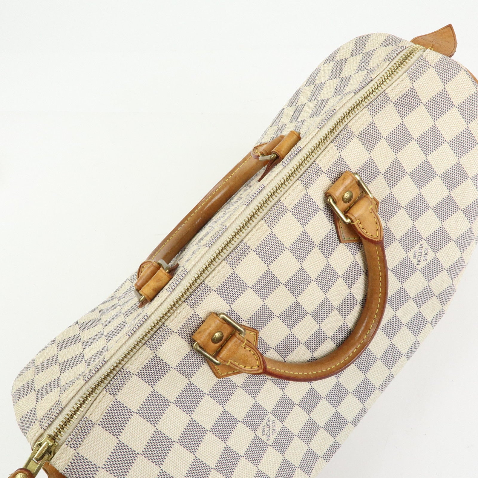 Louis Vuitton Damier Azur Speedy 35 Boston Bag Hand Bag N41535
