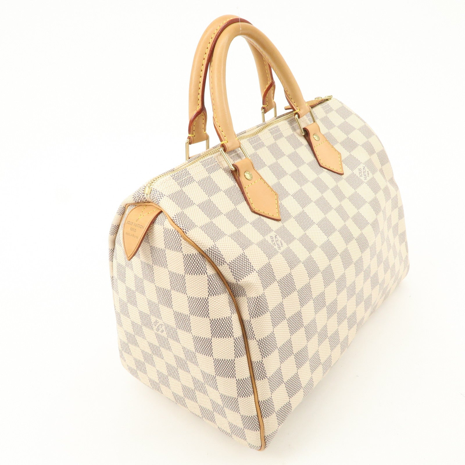 Louis Vuitton Damier Azur Speedy 30 Hand Bag Boston Bag N41533 Used