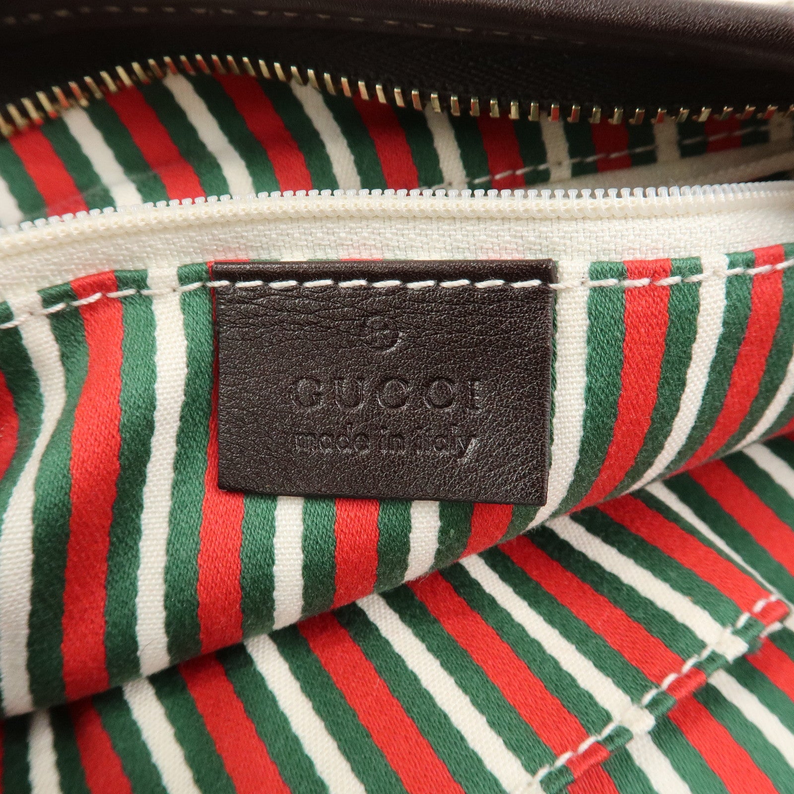 GUCCI New Britt Interlocking G Canvas Leather Shoulder Bag 169998