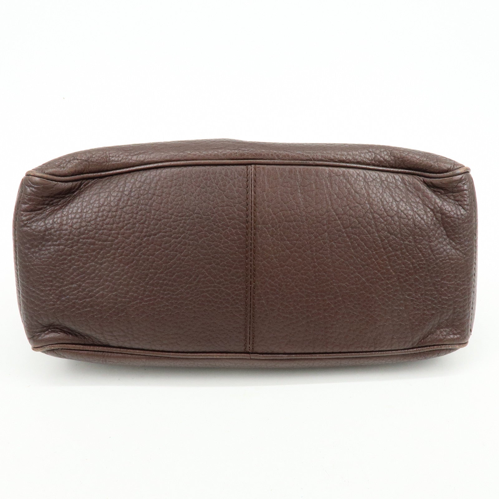 CELINE Macadam Leather Boogie Bag Hand Bag Burgundy