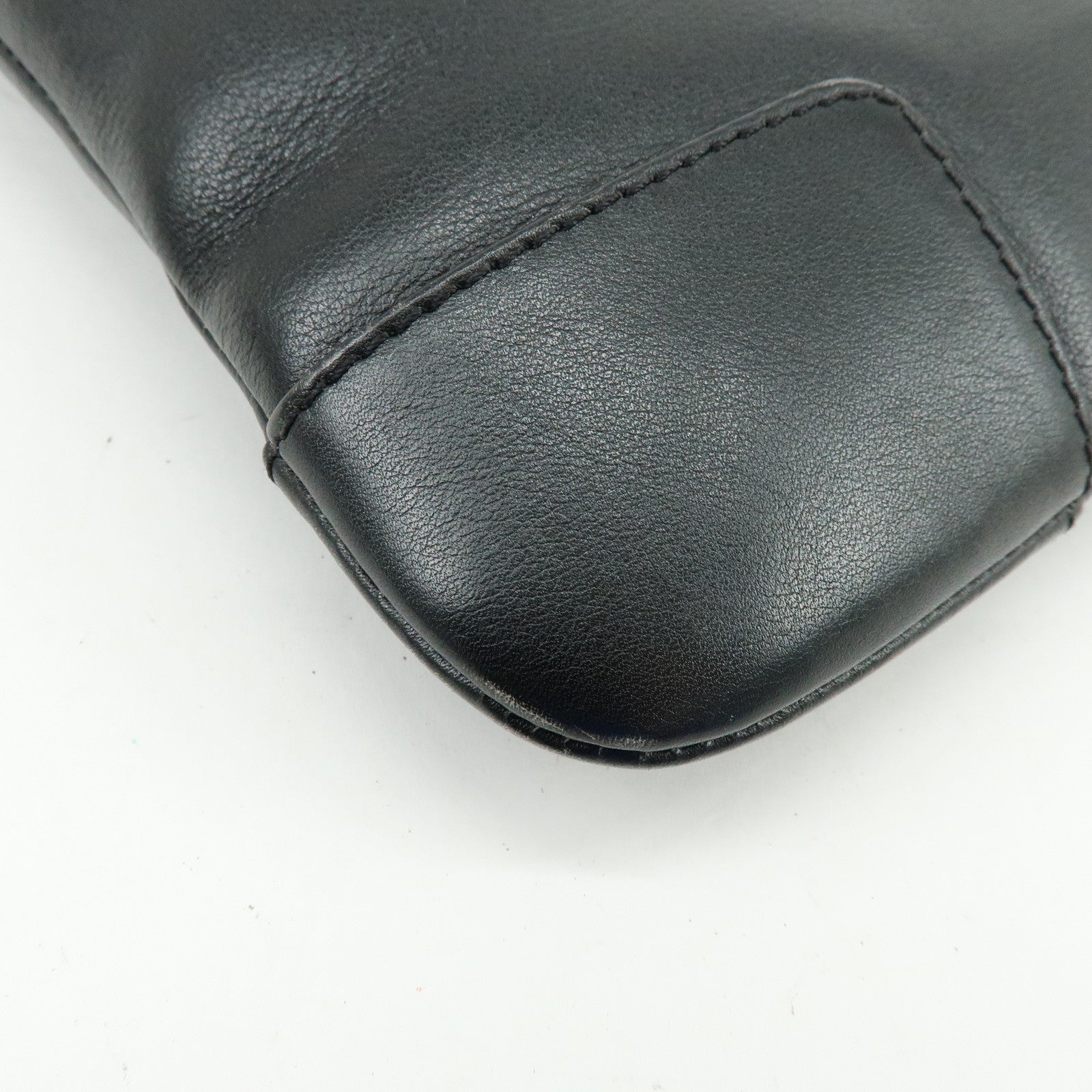 LOEWE Anagram Calf Leather Shoulder Bag Crossbody Bag Black