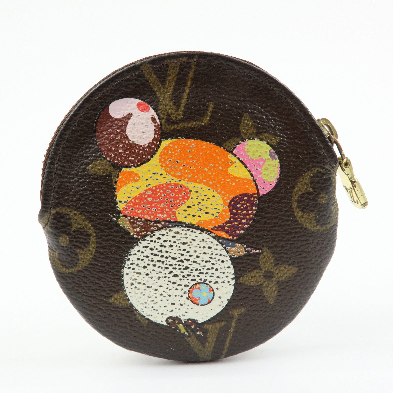 Louis Vuitton Monogram Porte Monnaie Rond Panda Coin Case M61928