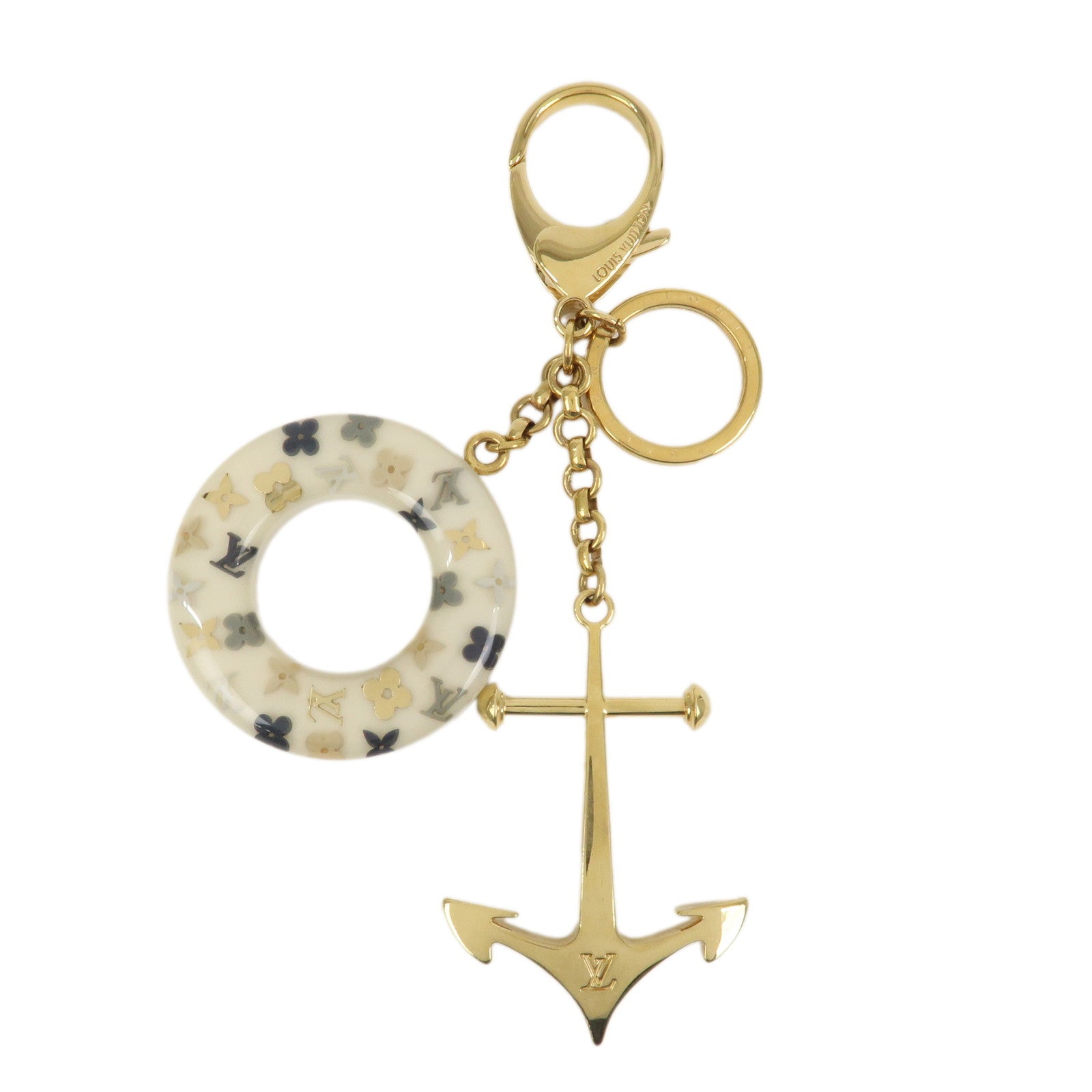 Louis Vuitton Porte Cles Marina Metal Bag Charm White M66141