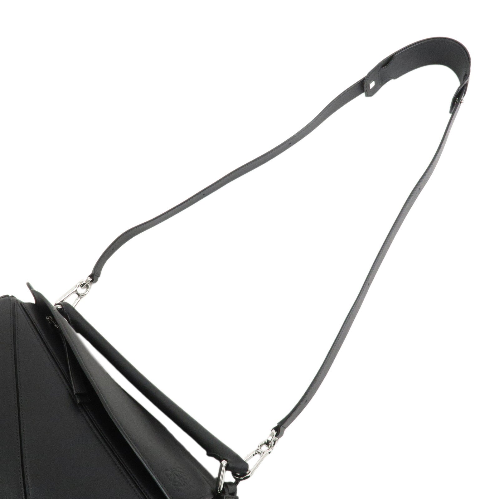 LOEWE Anagram Leather Puzzle Bag Medium 2Way Hand Bag Black