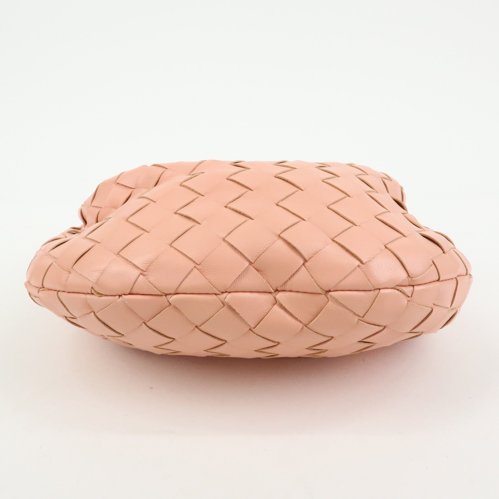 BOTTEGA VENETA Mini Jodie Intrecciato Leather Hand Bag Pink