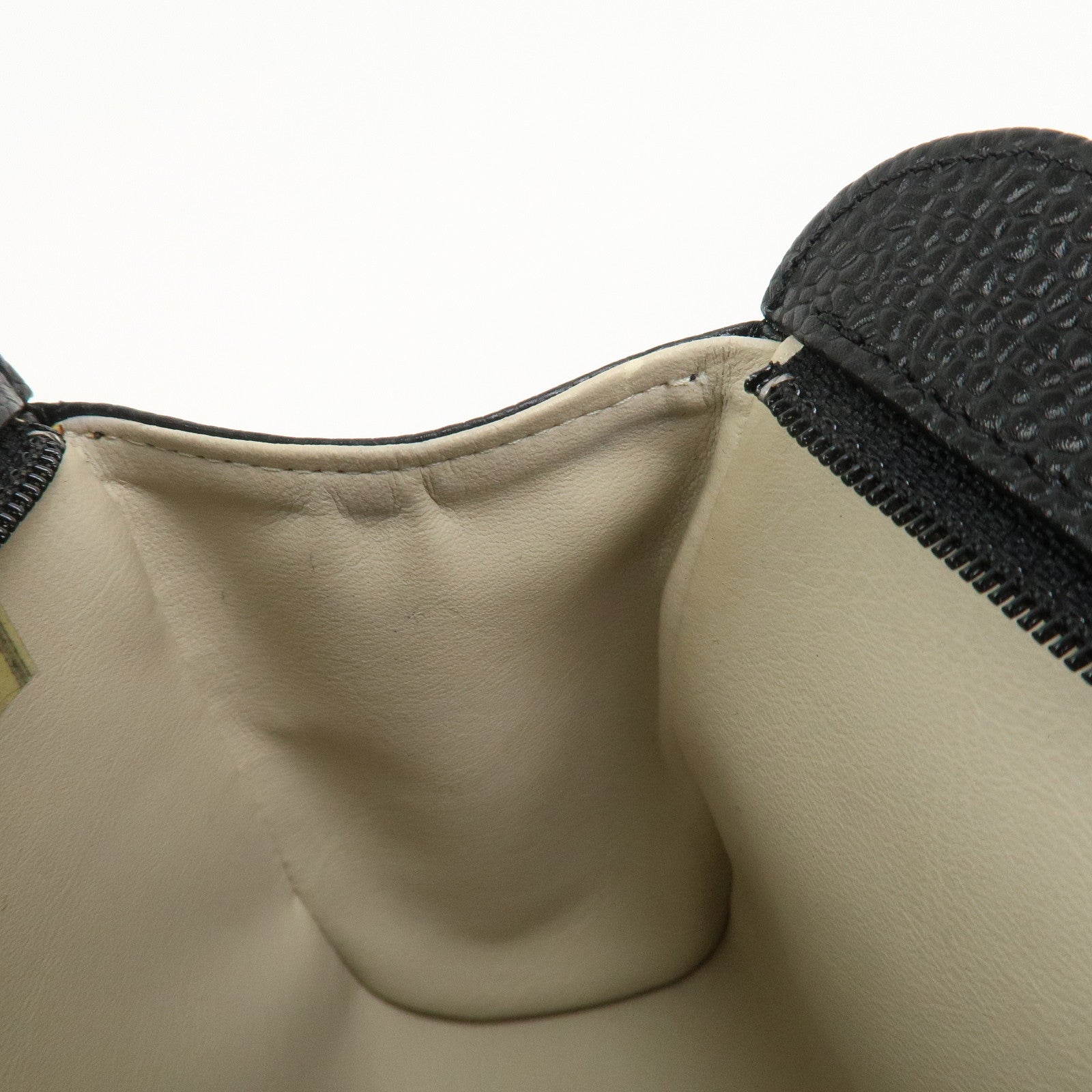 CHANEL COCO Mark Caviarskin Cosmetic Pouch Black