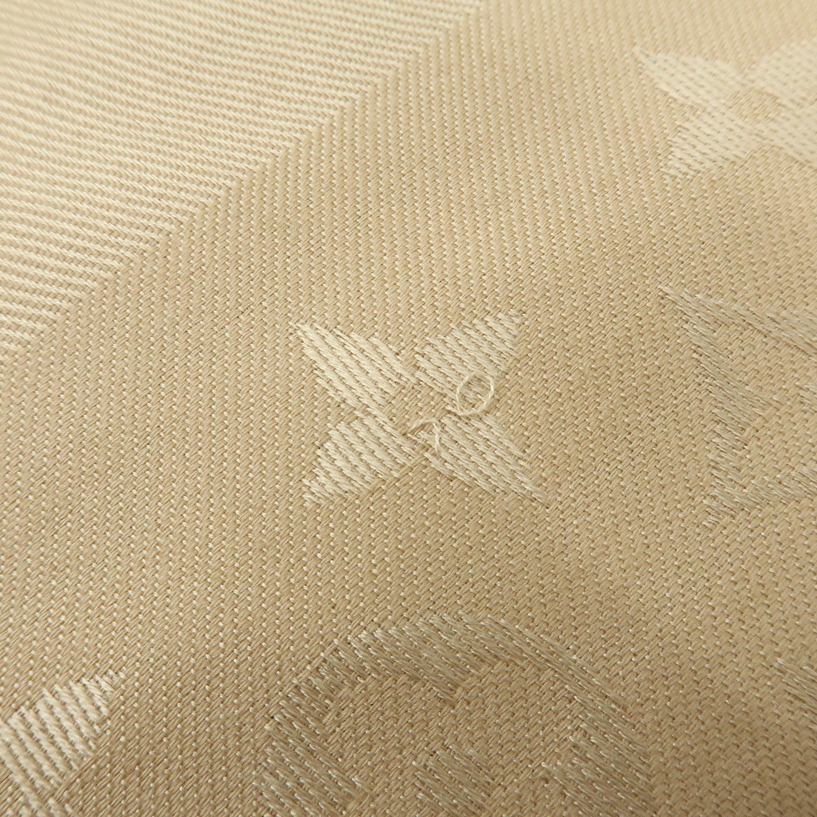 Louis Vuitton Monogram Shine Silk Wool Scarf Shawl Beige