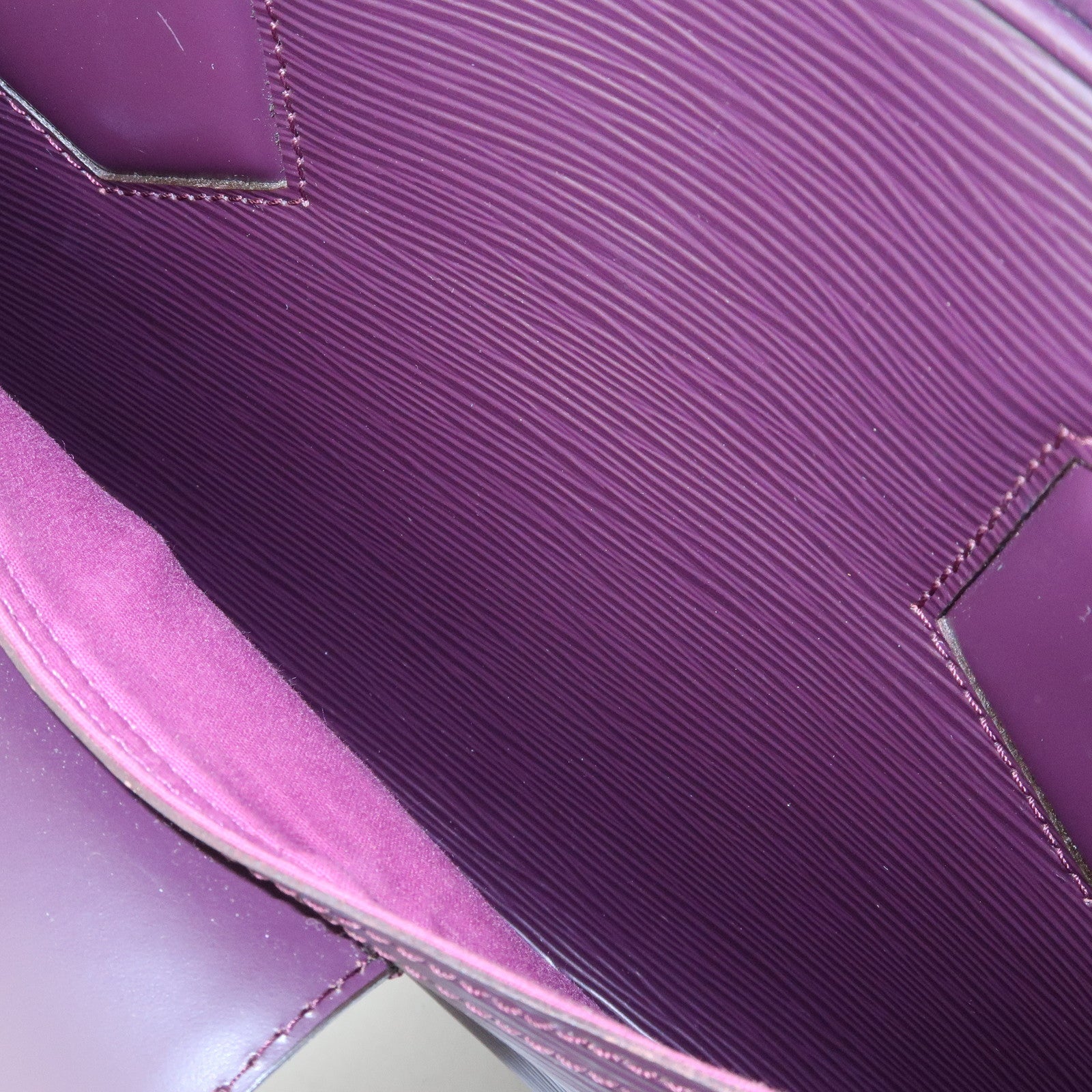 Louis Vuitton Epi Bowling Montaigne GM Hand Bag Cassis M5931K
