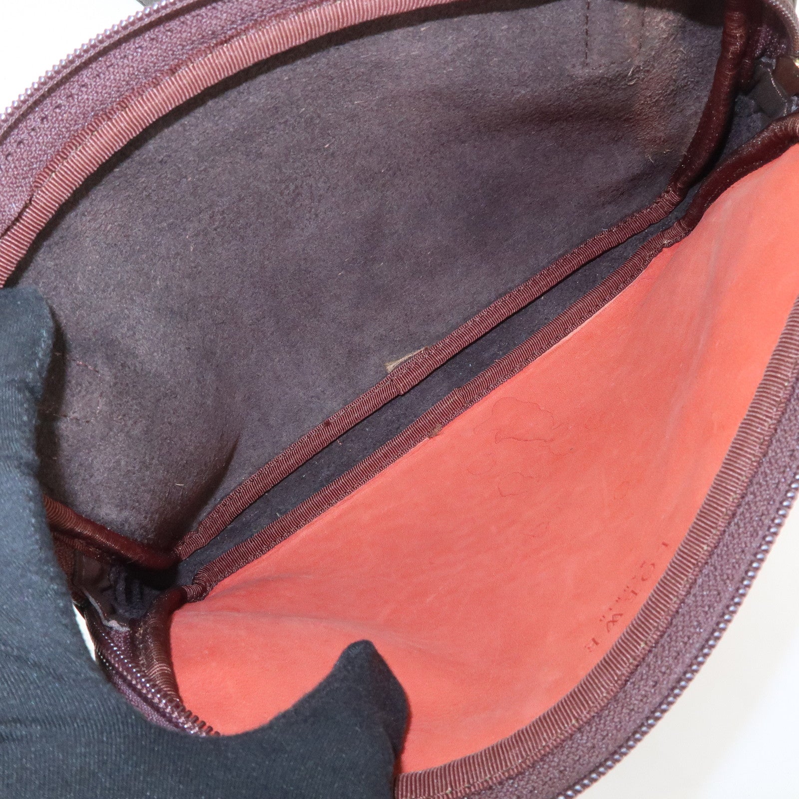 LOEWE Anagram Suede Leather Shoulder Bag Crossbody Bag Brown