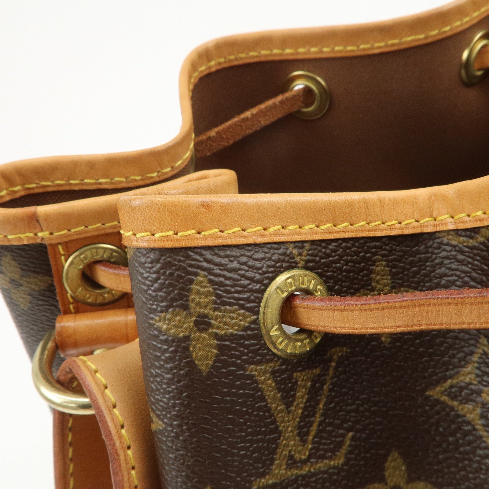 Louis Vuitton Monogram Petit Noe Shoulder Bag Brown M42226