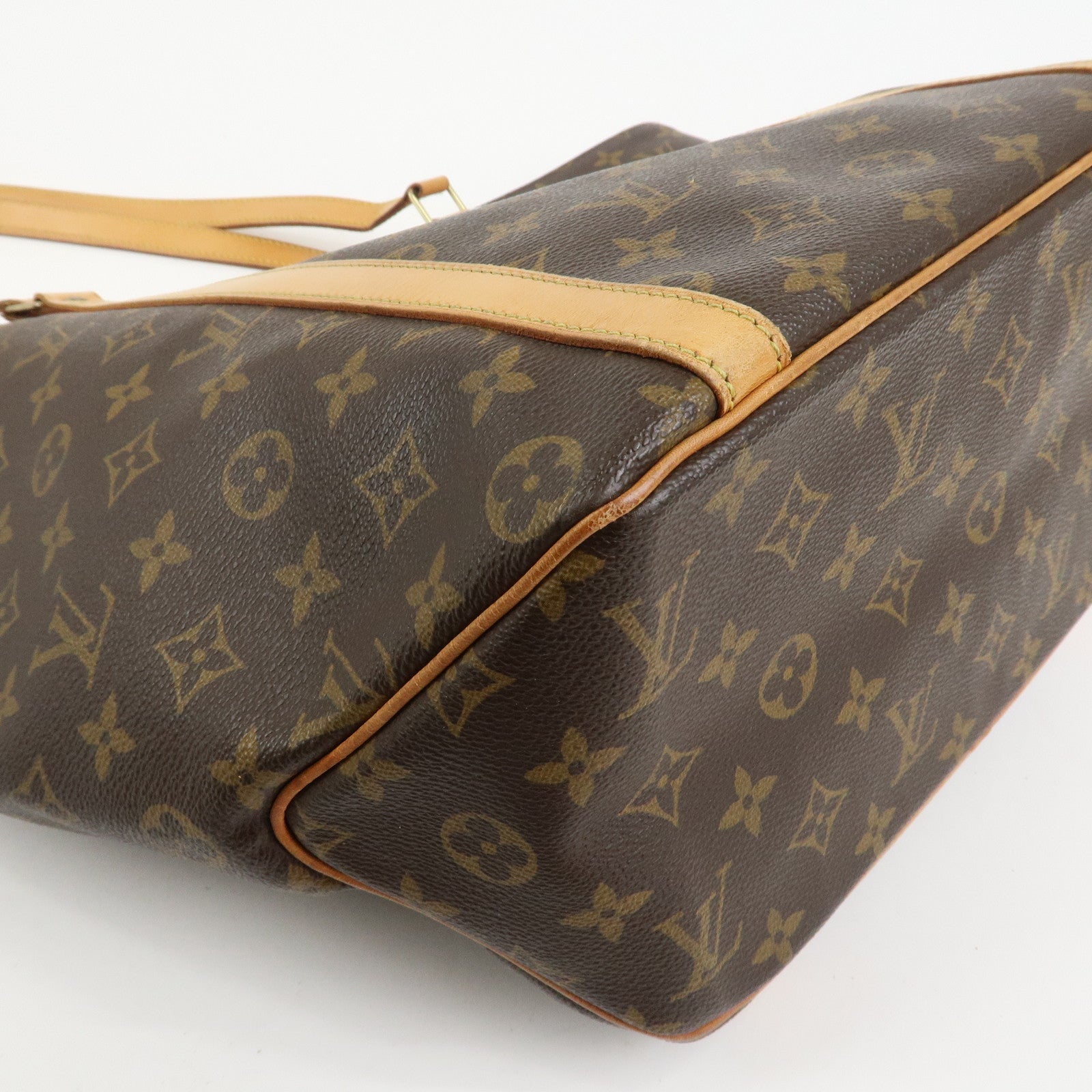 Louis Vuitton Monogram Sac Shopping Shoulder Bag Brown M51108