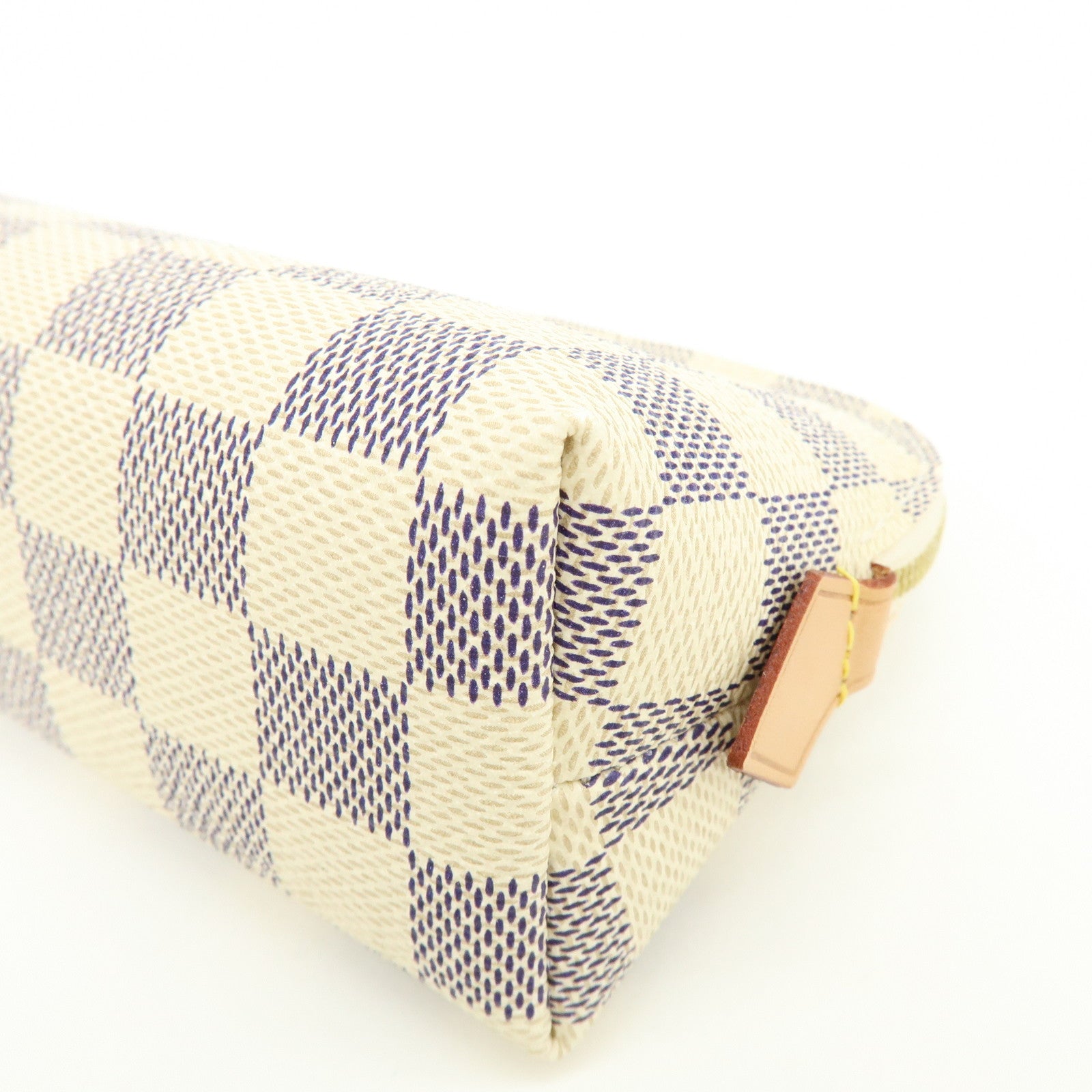 Louis Vuitton Damier Azur Canvas Pochette Cosmetic PM Pouch N60024