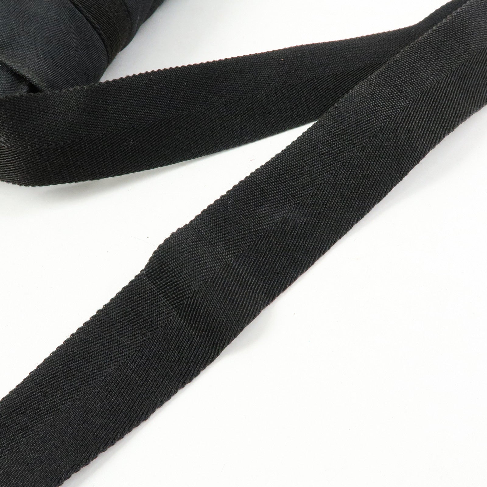 GUCCI Nylon Leather Shoulder Bag Crossbody Bag Black 122373