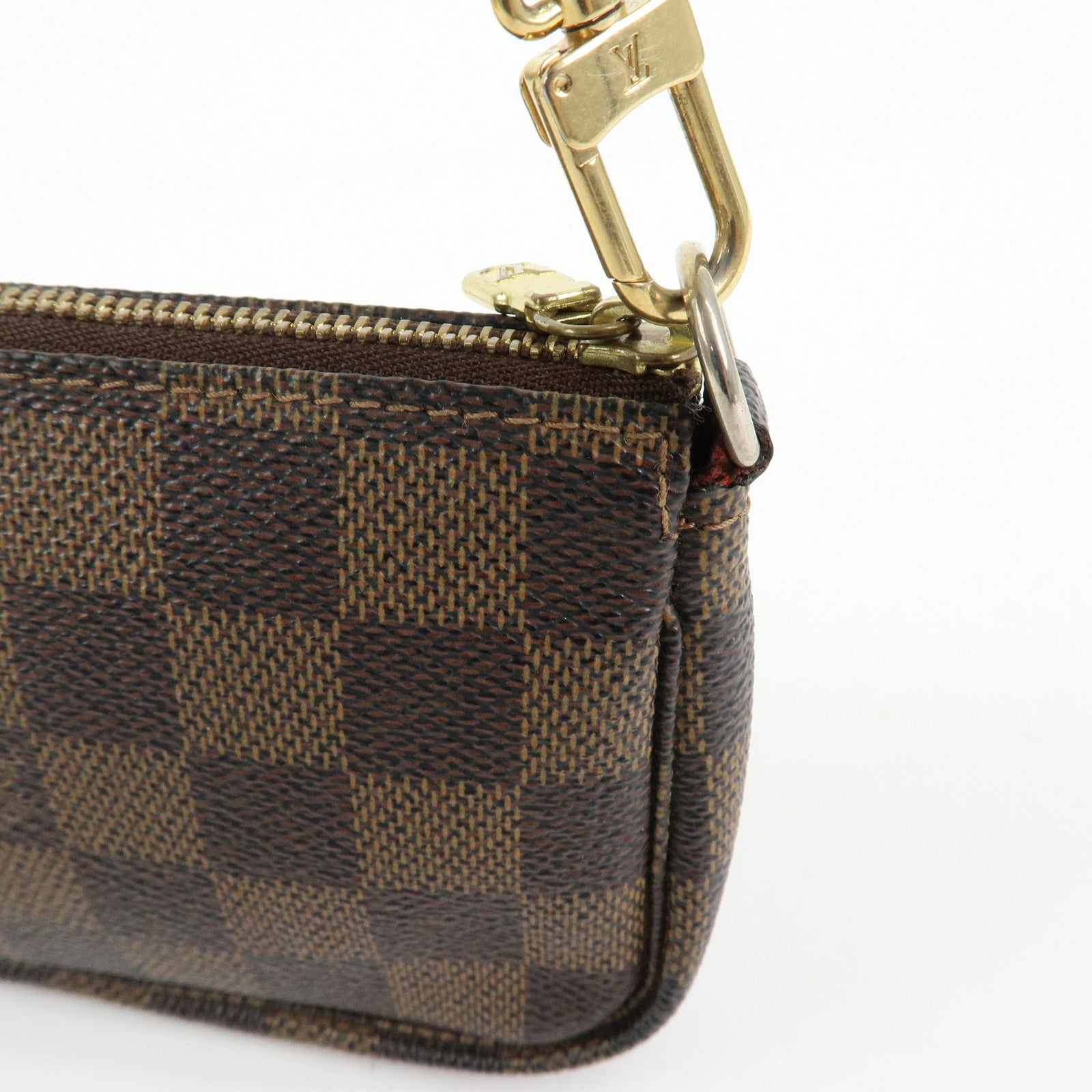 Louis Vuitton Damier Mini Pochette Accessoires Pouch Ebene N58009