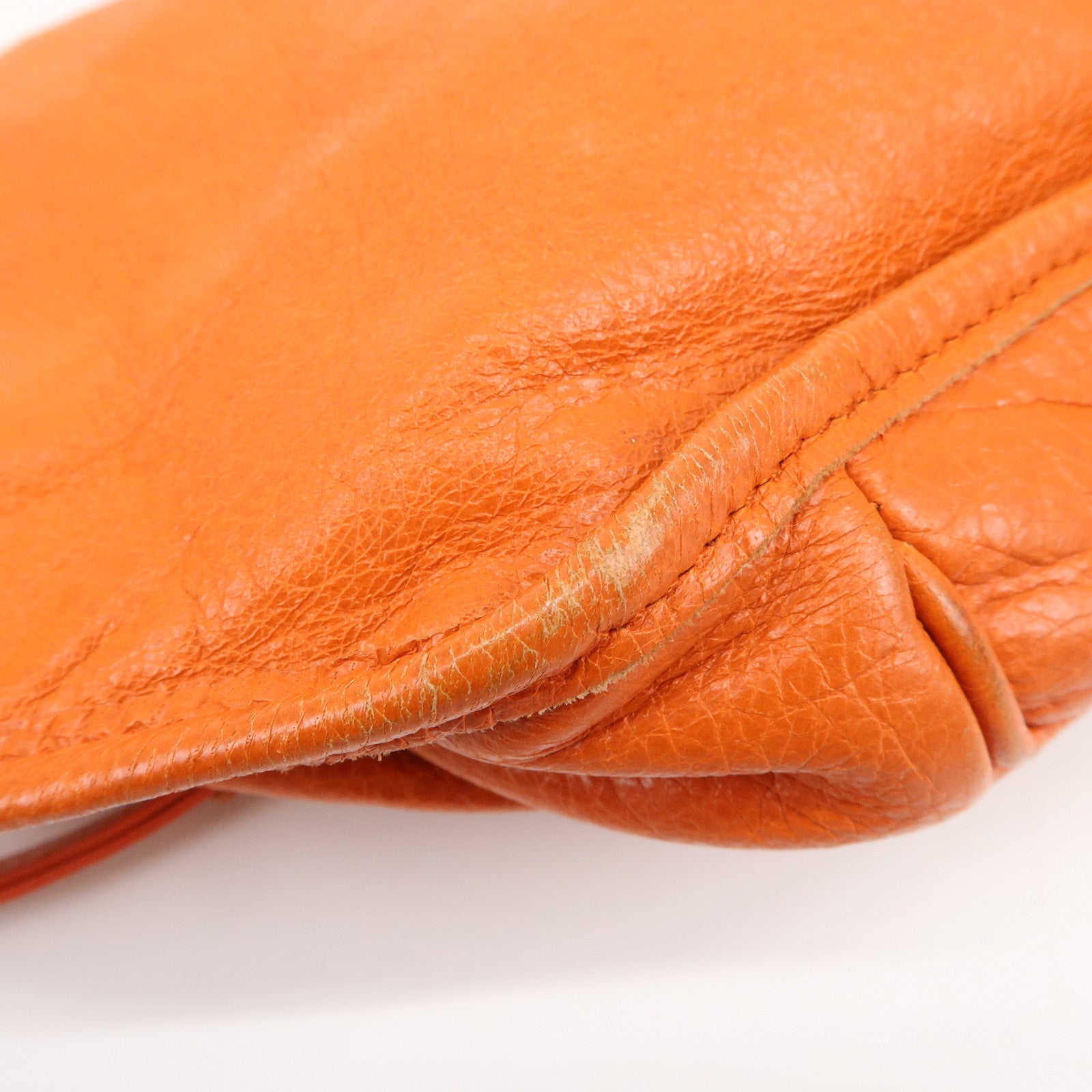 BALENCIAGA Neo Lift Leather Body Bag Crossbody Bag Orange 341628