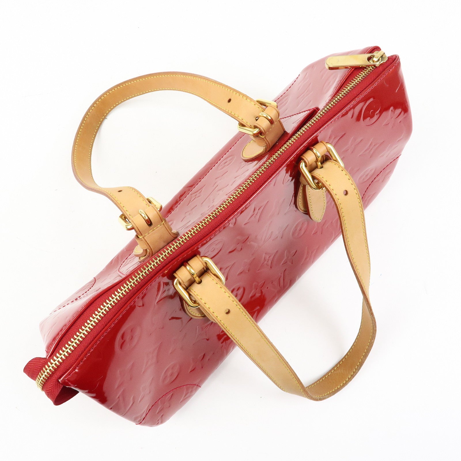 Louis Vuitton Vernis Rosewood Avenue Hand Bag Pomme d'Amour M93507