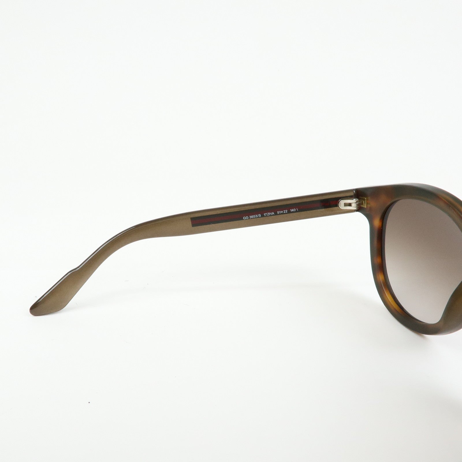 GUCCI Sherry Interlocking G Plastic Sunglasses Brown GG3653/S 51□22