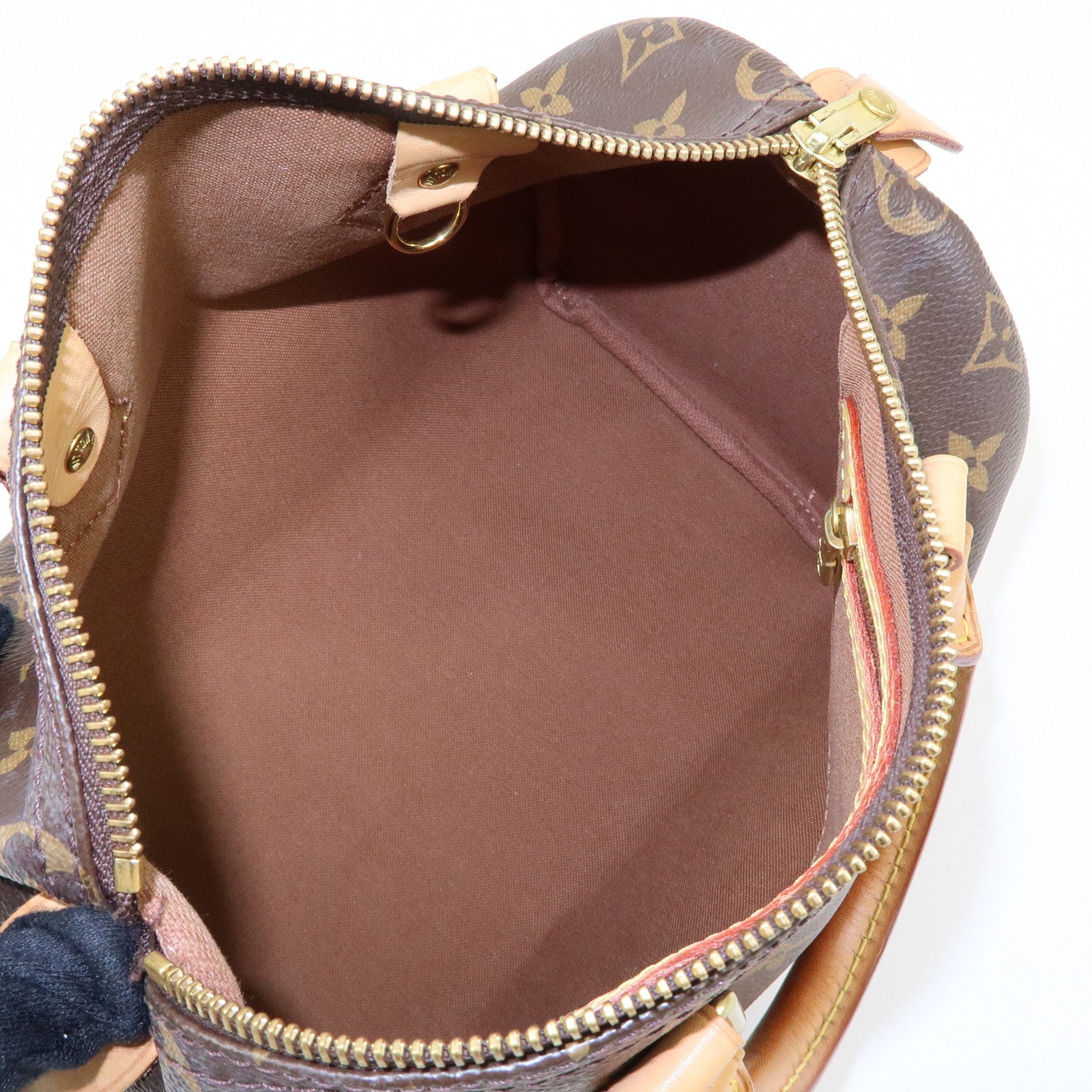 Louis Vuitton Monogram Speedy 25 Hand Bag Boston Bag Brown M41109