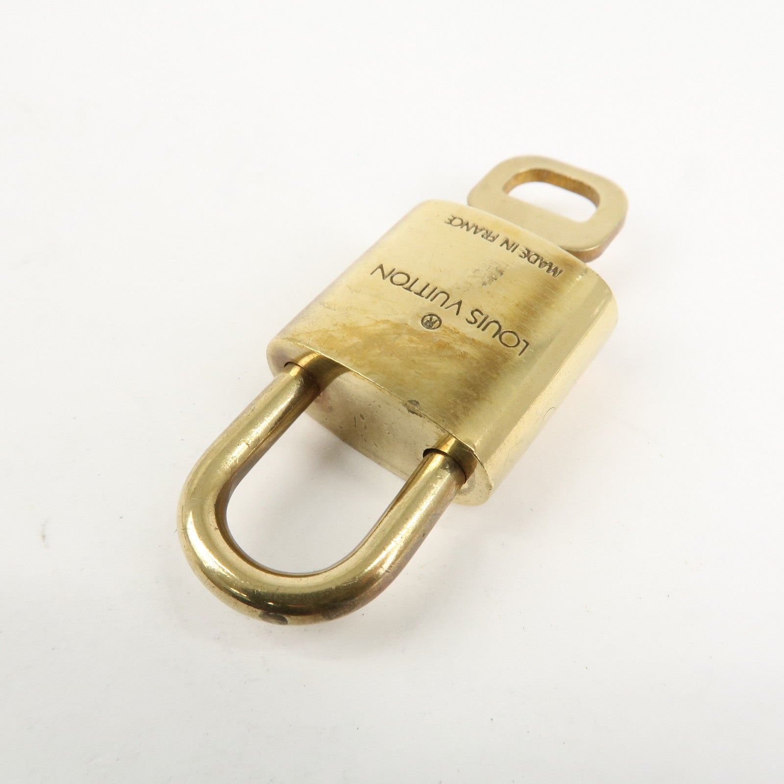 Louis Vuitton Set of 10 Lock & Key Cadena Key Lock Metal Gold Used