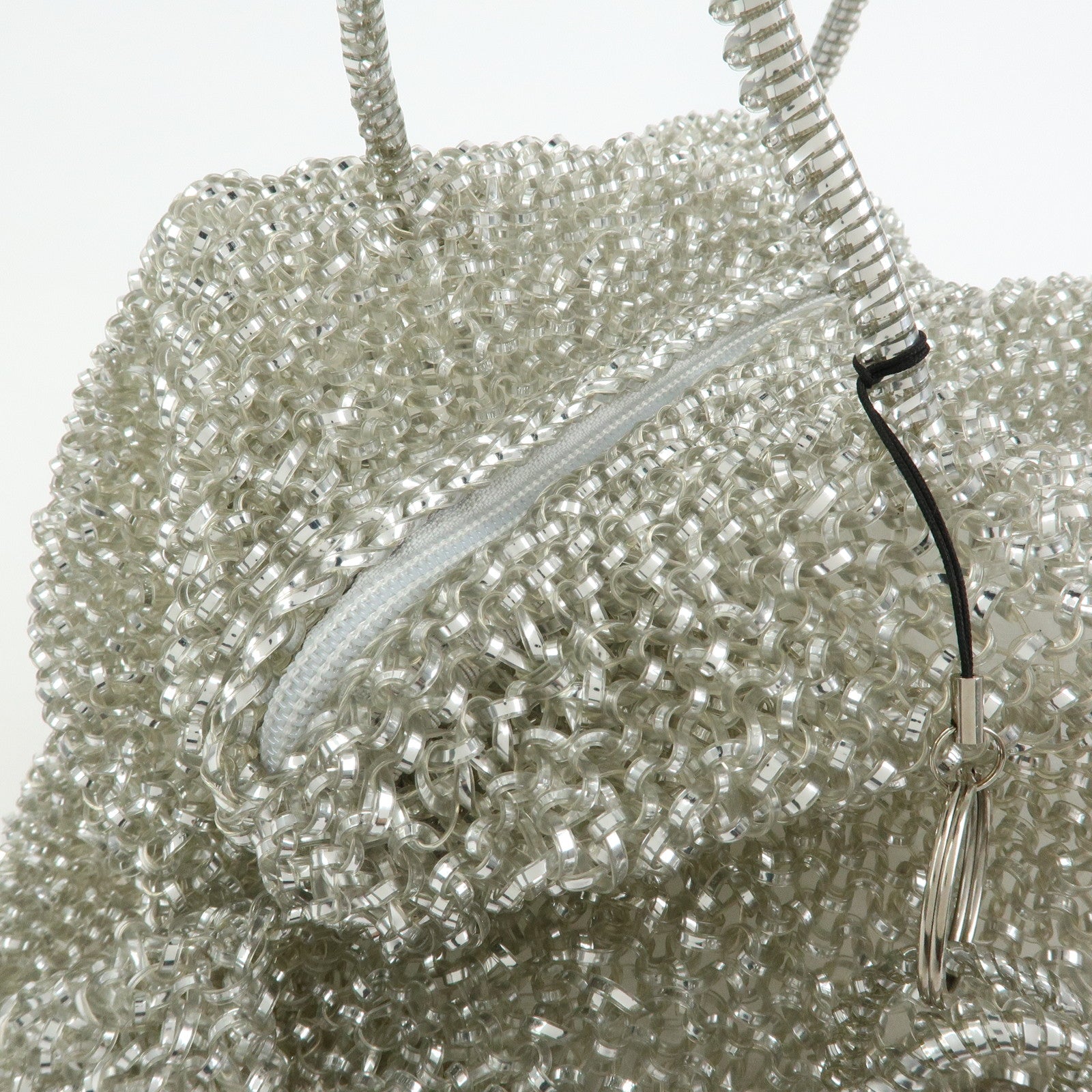 ANTEPRIMA PVC Wire Bag Hand Bag Shoulder Bag Mini Bag Charm Silver