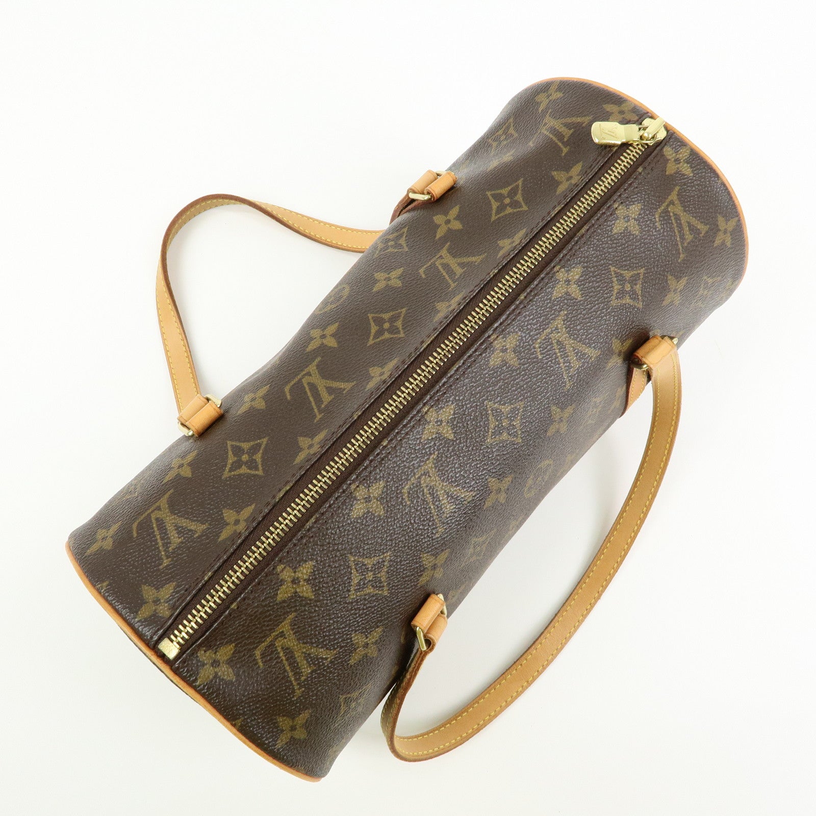 Louis Vuitton Monogram Papillon 30 Canvas Hand Bag Brown M51385