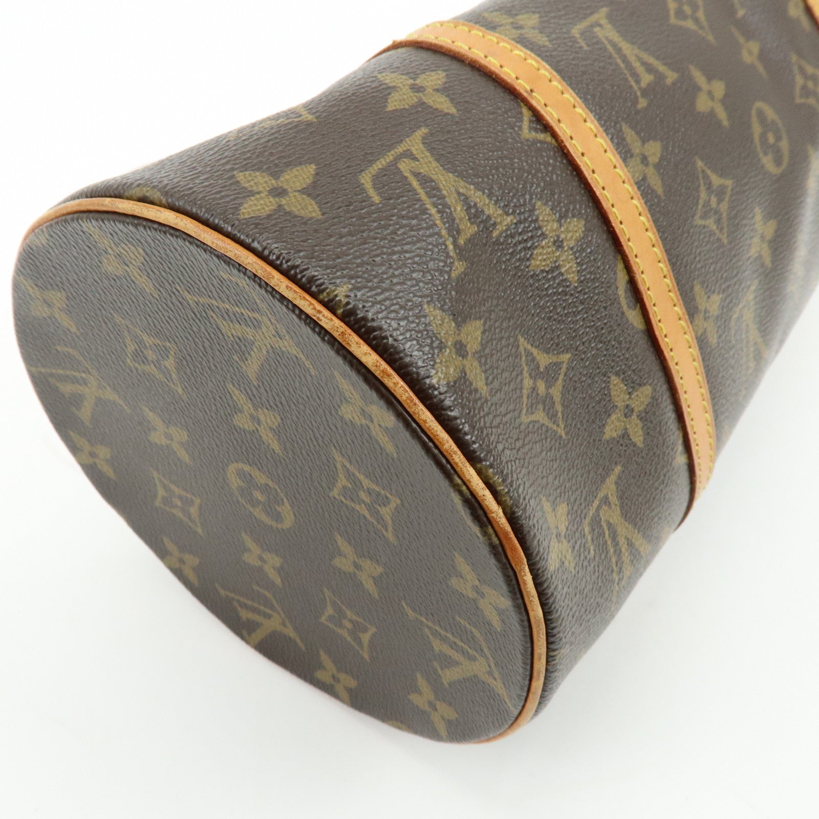 Louis Vuitton Monogram Papillon 30 Hand Bag Brown M51385