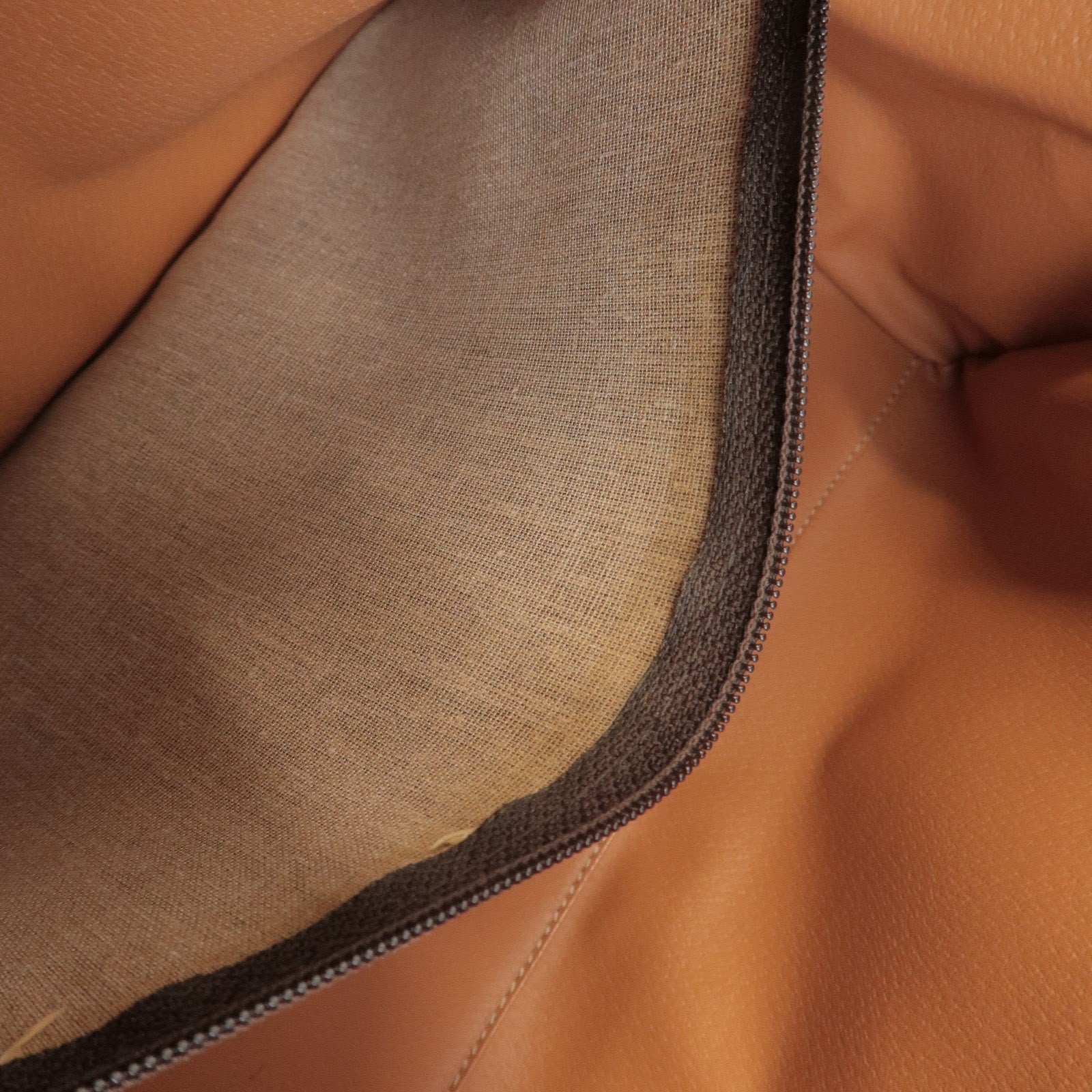 CELINE Macadam PVC Leather Boston Bag Hand Bag Brown