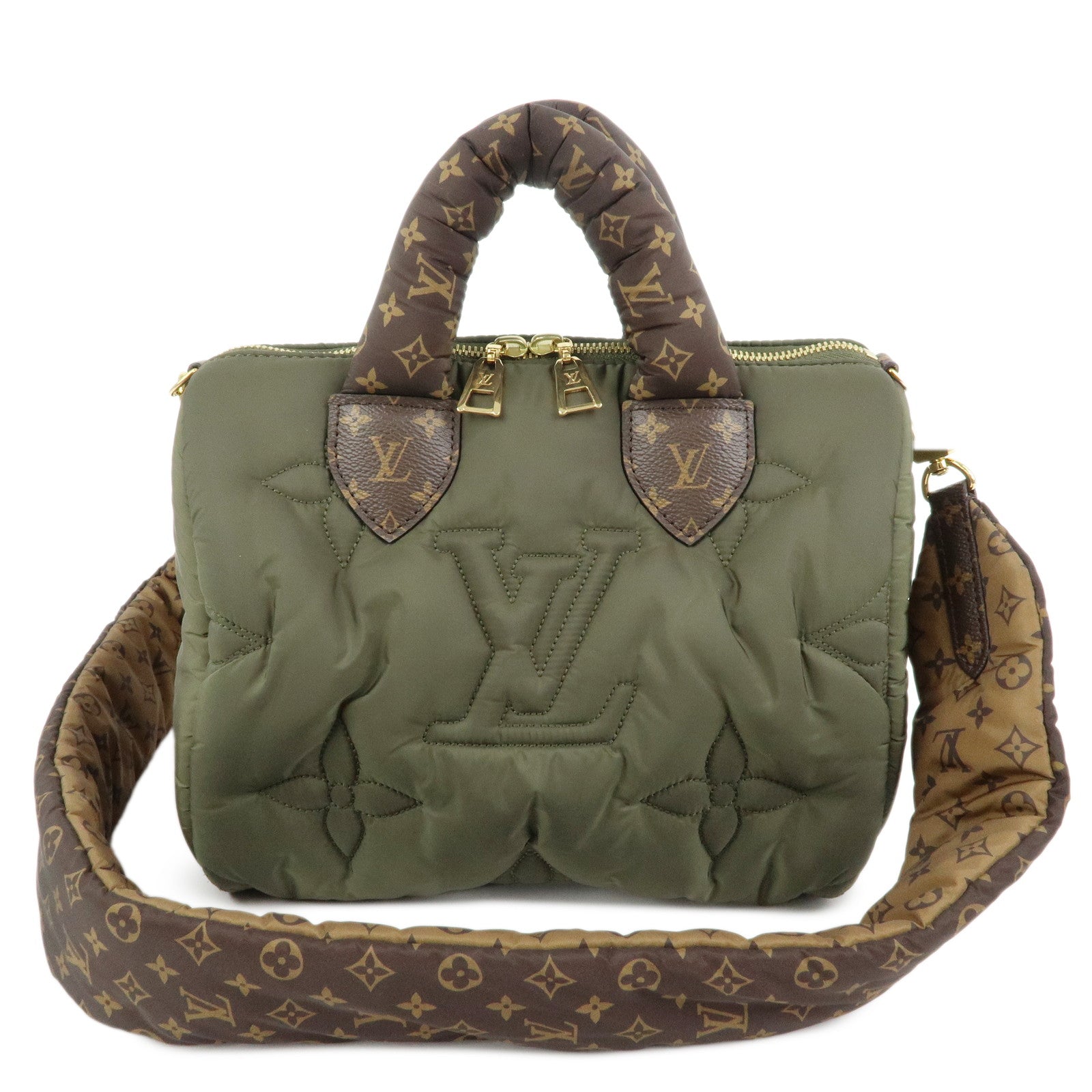 Louis Vuitton LV Pillow Speedy Bandouliere 25 2Way Bag Khaki M59009