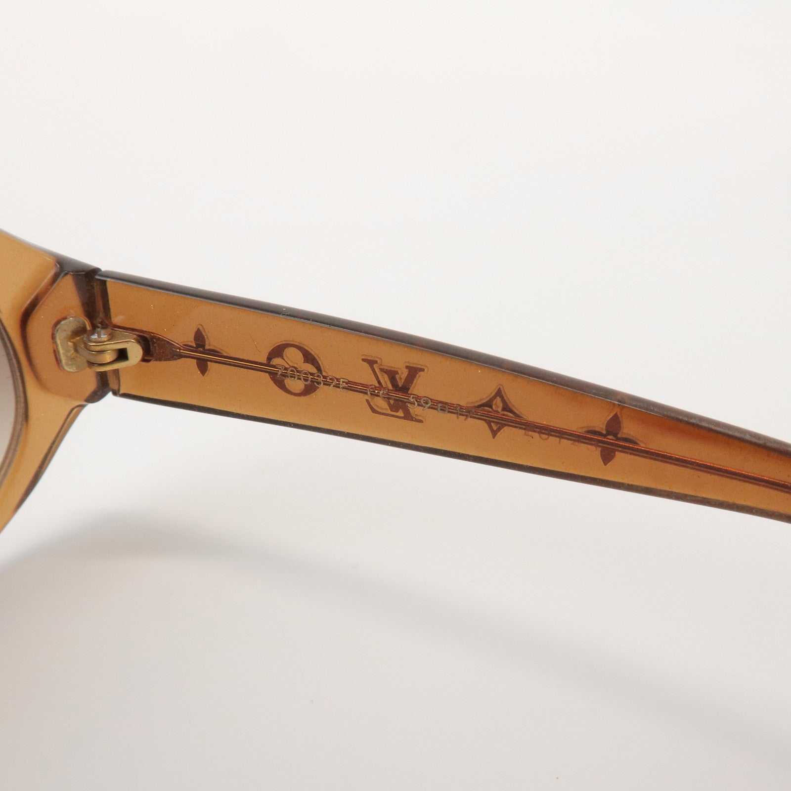 Louis Vuitton Obsession Rond Plastic Sunglasses 59笆｡17 Brown Z0032E