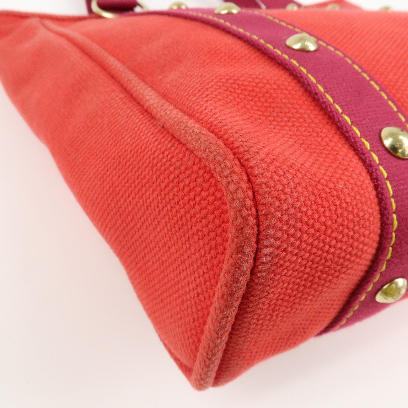 Louis Vuitton Antigua Cabas MM Tote Bag Hand Bag Rouge M40034 Used