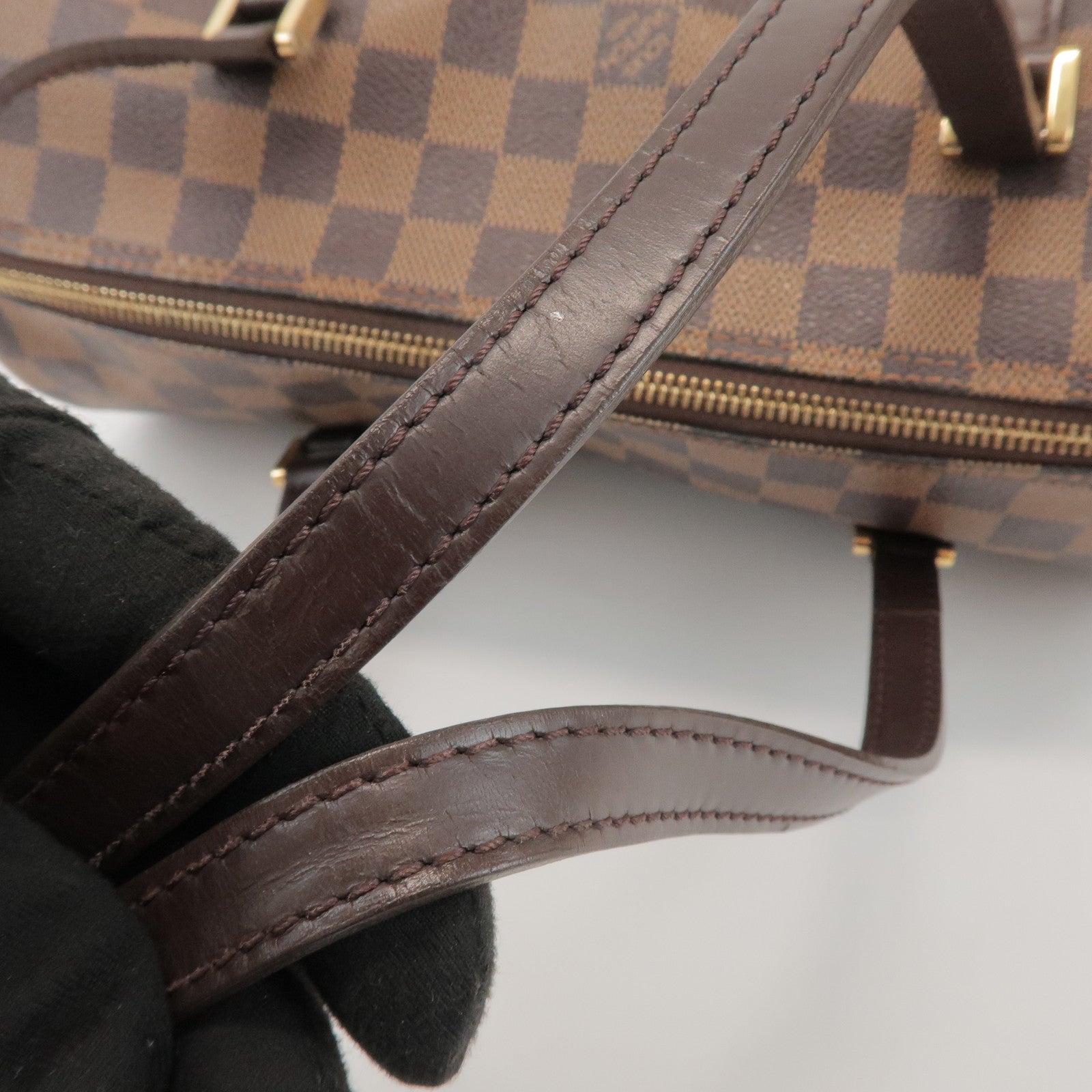 Louis Vuitton Damier Ebene Papillon 30 Hand Bag Brown N51303