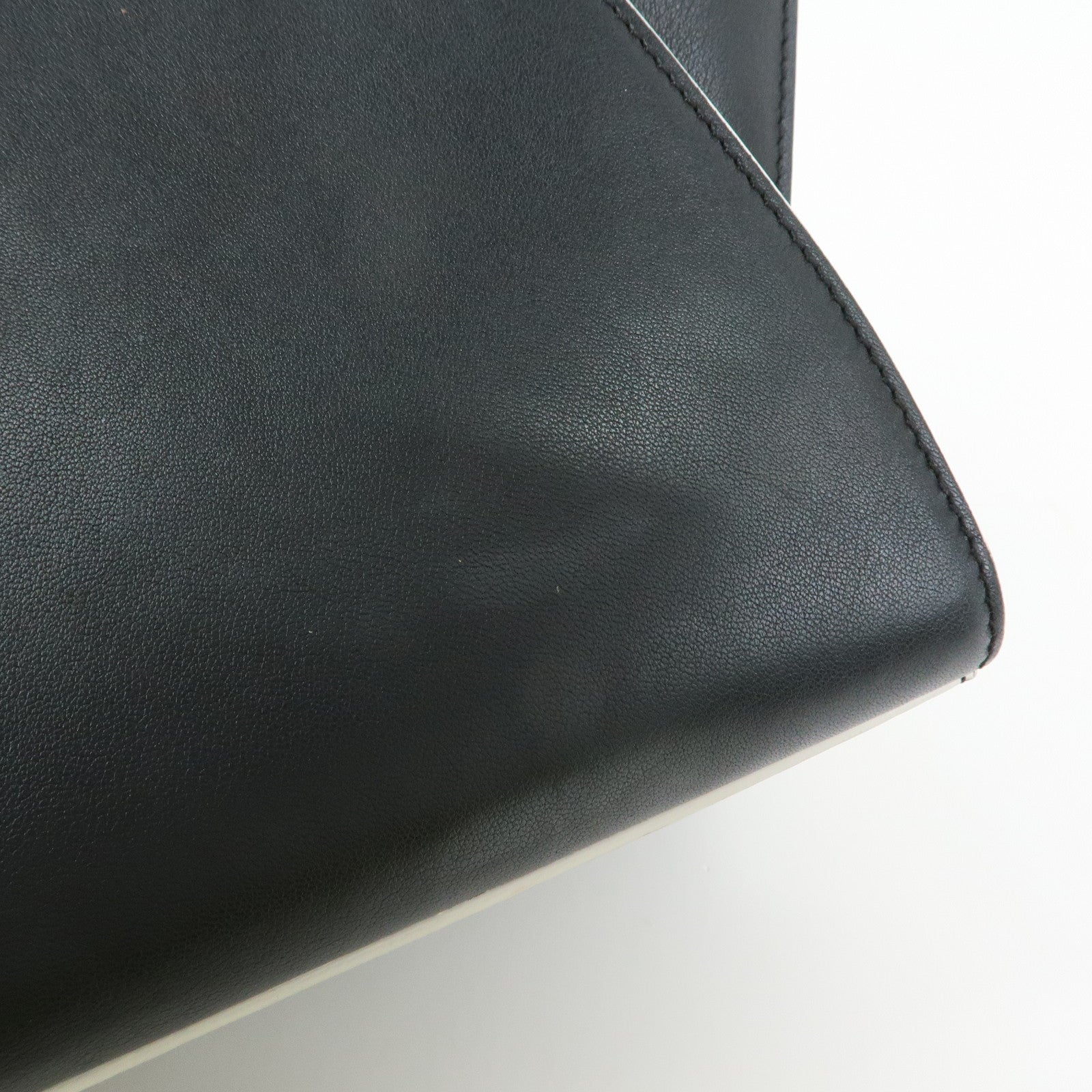 FENDI 3Jours Leather 2Way Shoulder Bag Hand Bag Black 8BH333