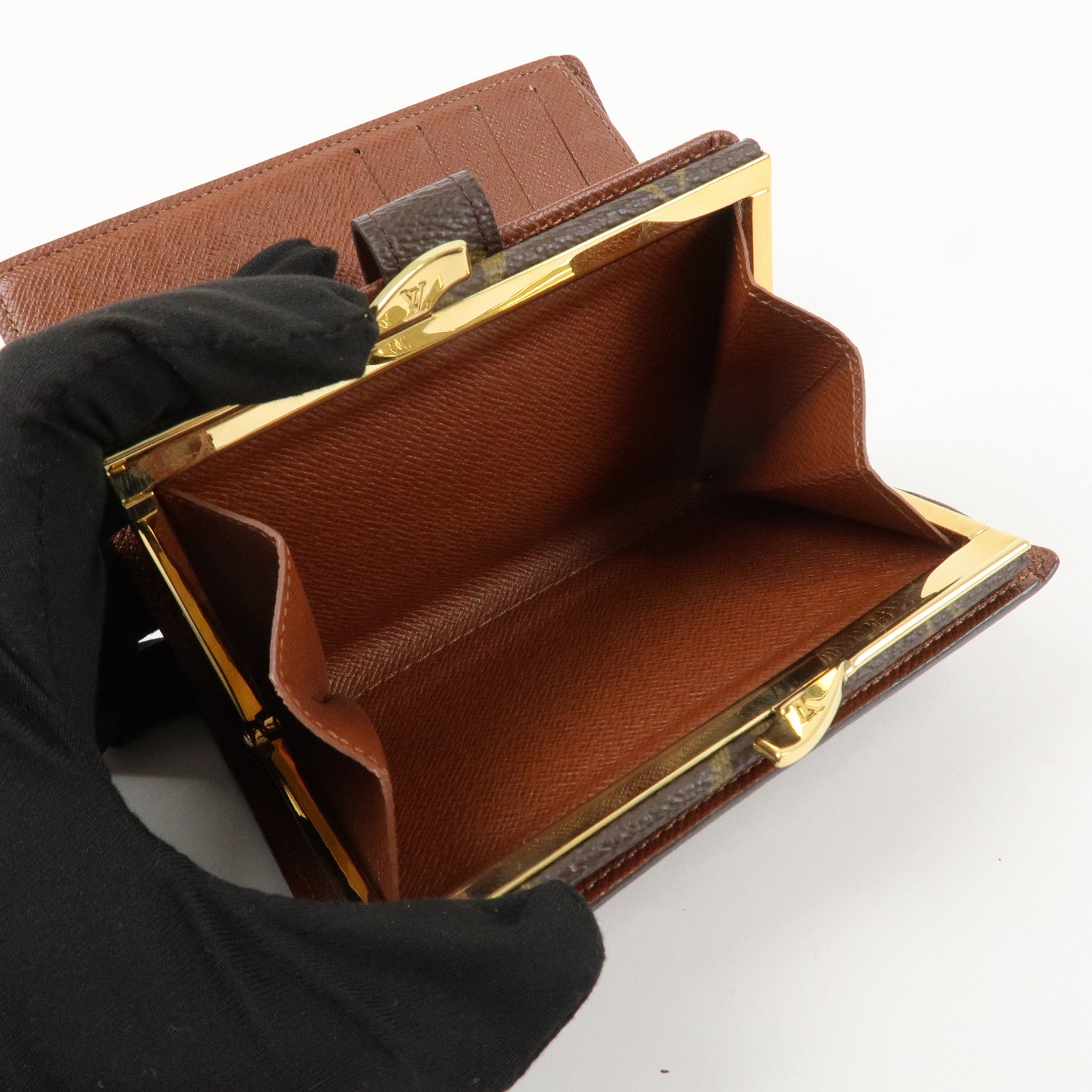 Louis Vuitton Monogram Porte Monnaie Billets Viennois Wallet M61663 Used