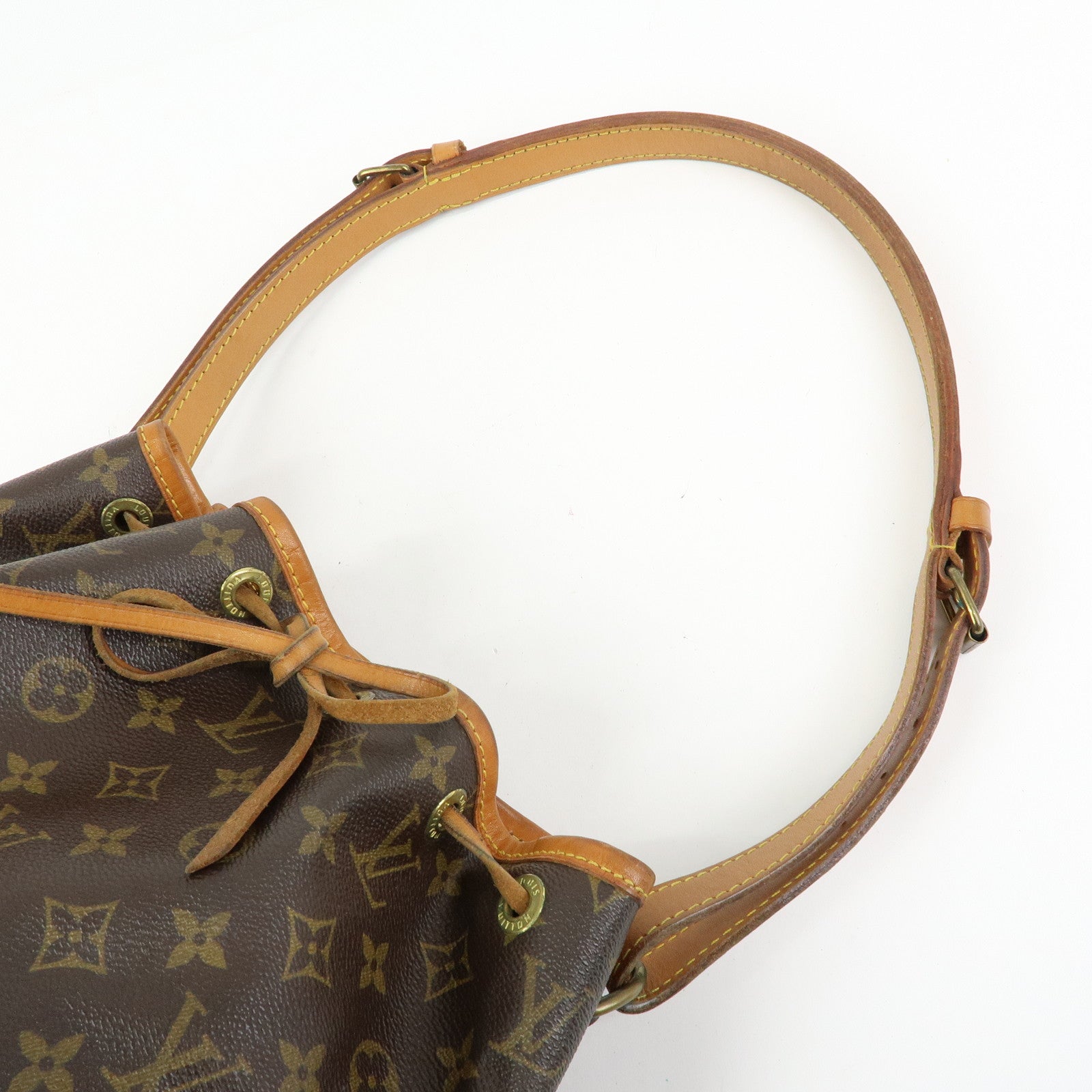 Louis Vuitton Monogram Petit Noe Shoulder Bag Brown M42226