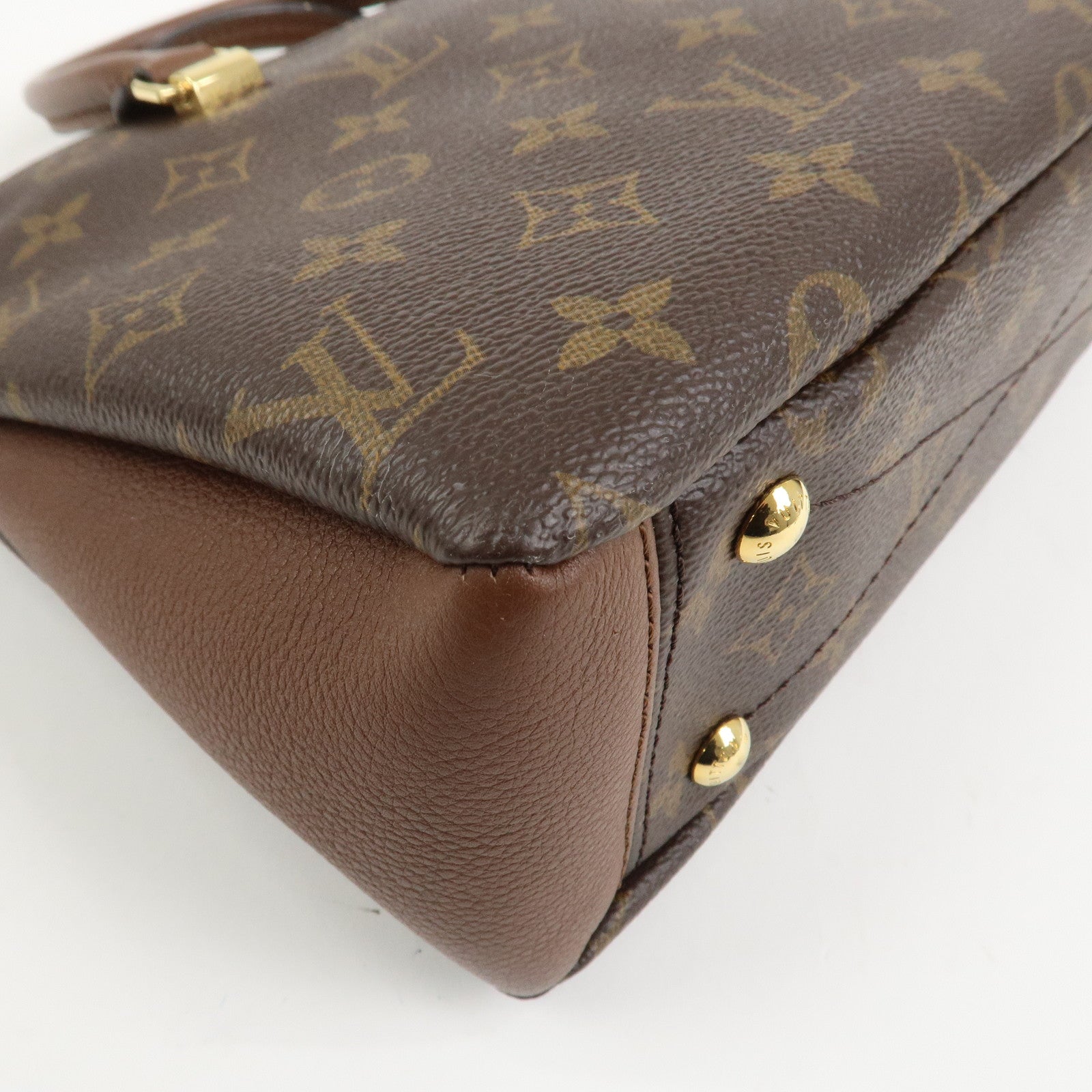 Louis Vuitton Monogram Pallas BB 2Way Bag Hand Bag Brown M43235