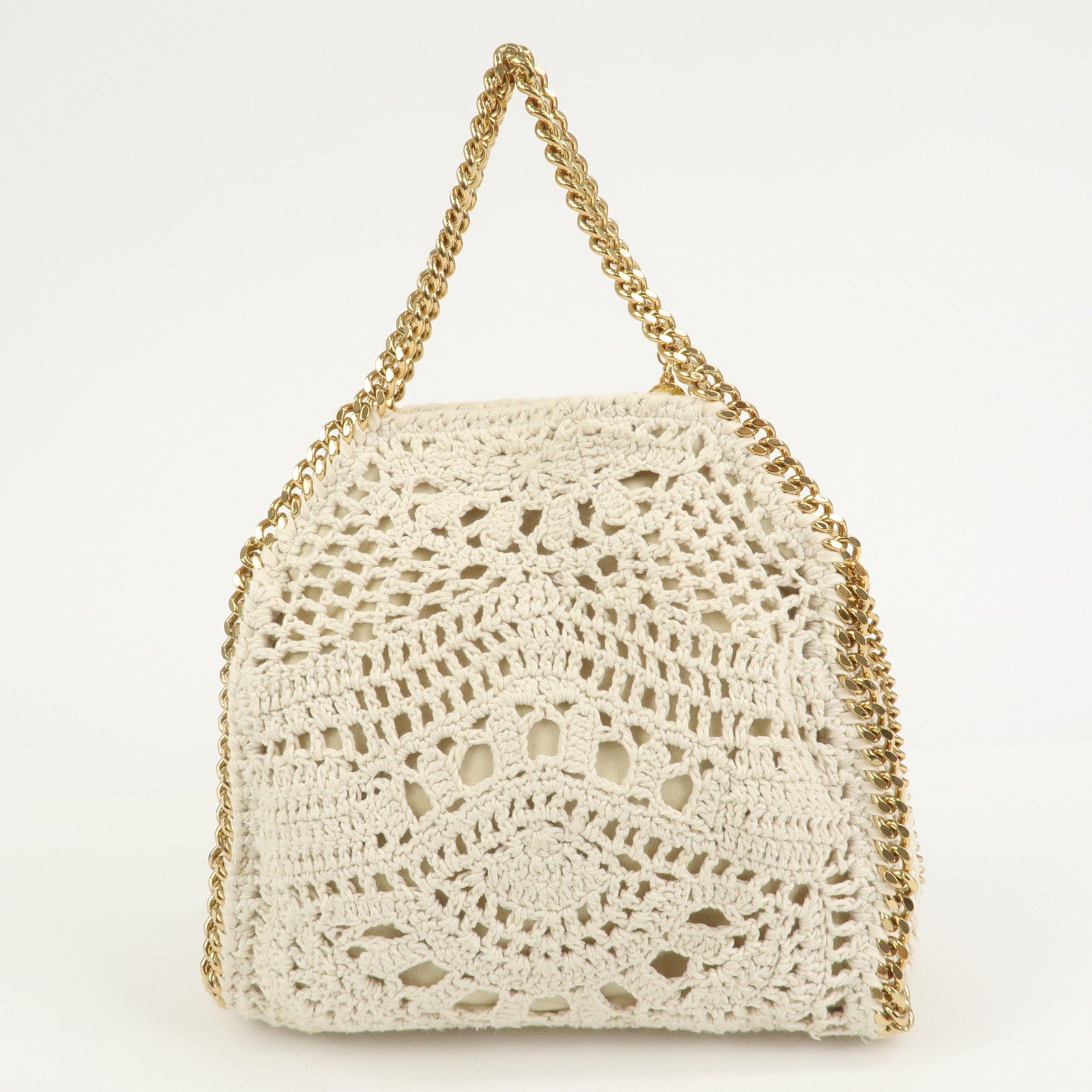 STELLA MCCARTNEY Falabella Cotton 2Way Bag Shoulder Bag Ivory