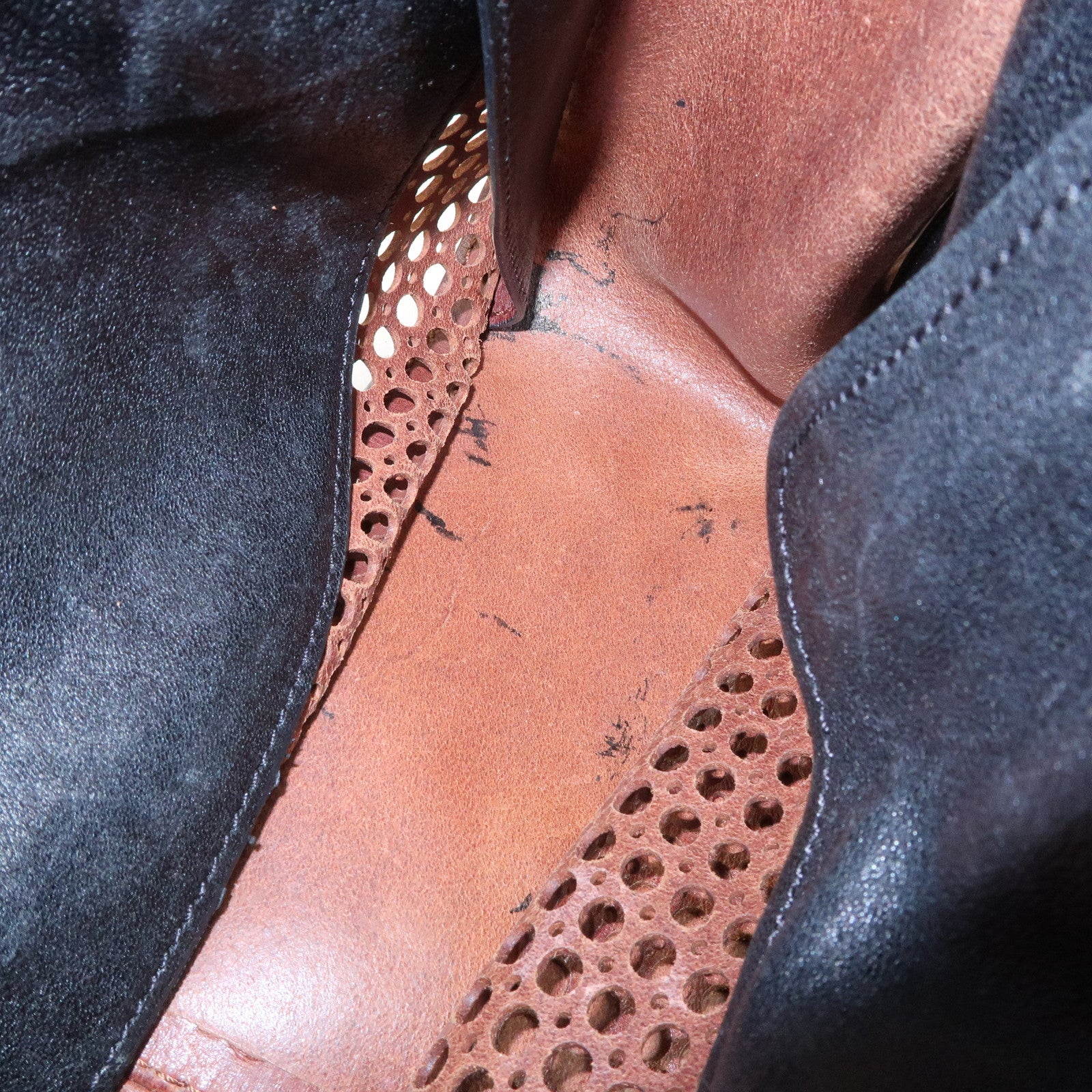 Chloe Marcie Leather 2WAY Bag Shoulder Bag Hand Bag Brown