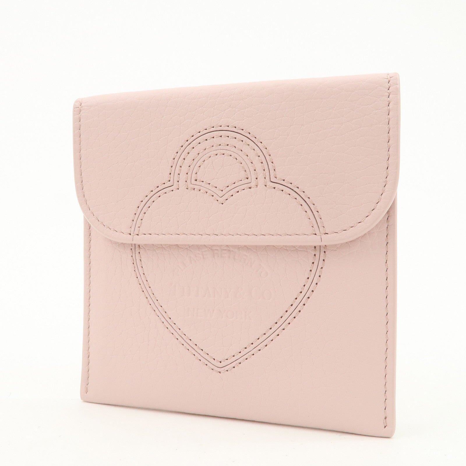 Tiffany & Co Return to Heart Leather Pouch Accessory Case Pink