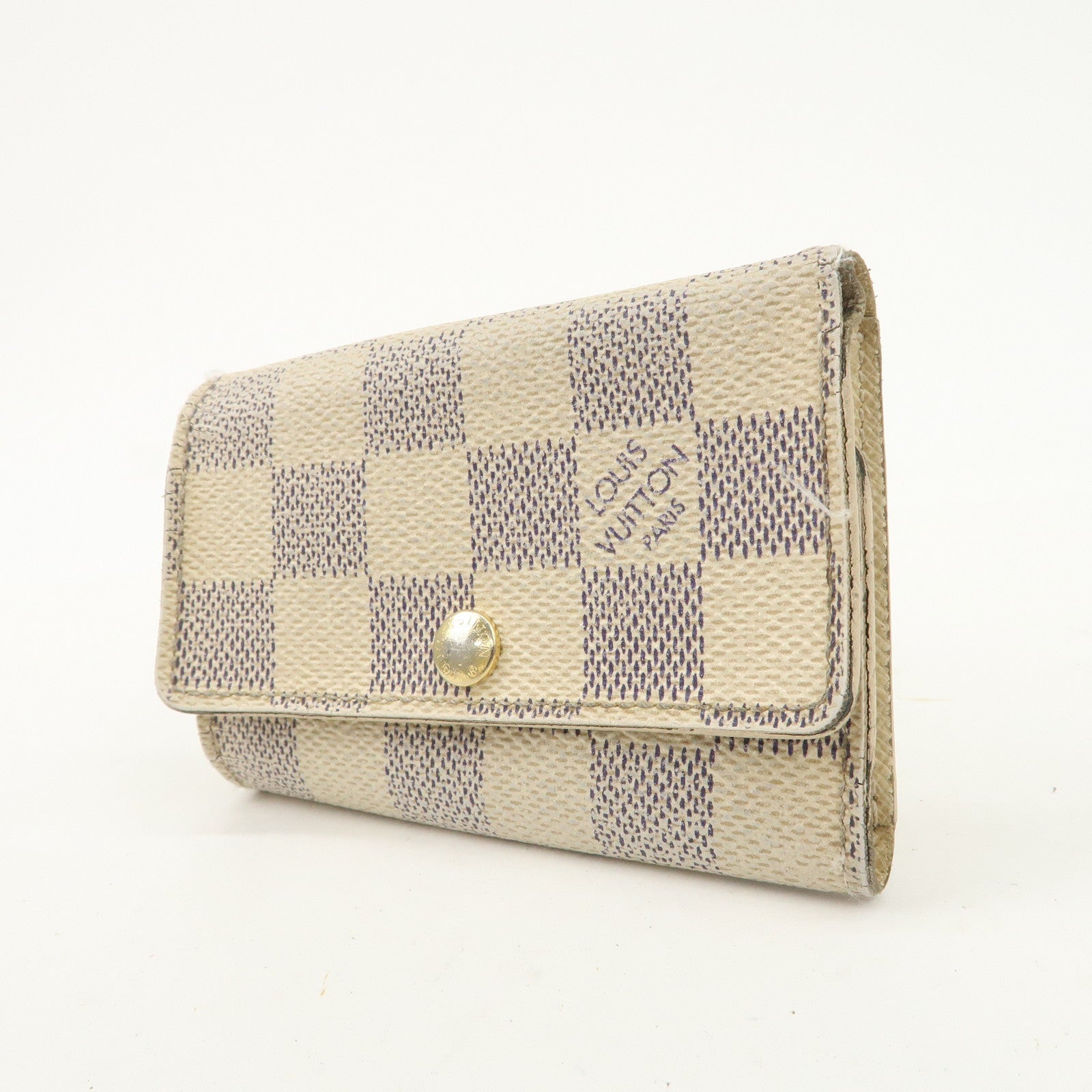 Louis Vuitton Monogram Damier Set Of 3 Multicles 6 Key Case Used