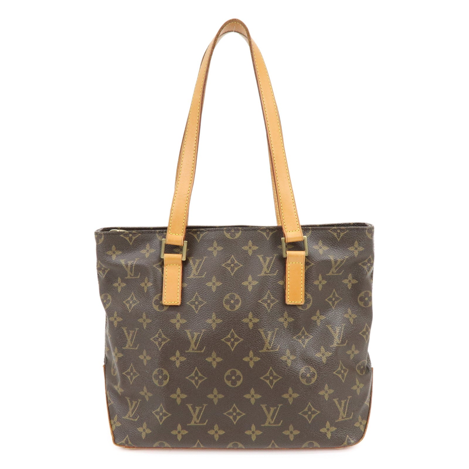 Louis Vuitton Monogram Cabas Piano Tote Bag Hand Bag Brown M51148