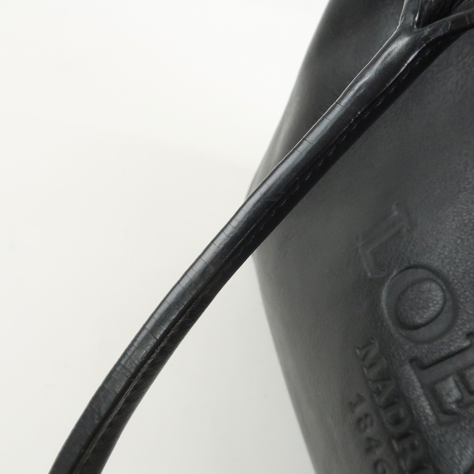 LOEWE Heritage Calf Leather Tote Bag Hand Bag Black