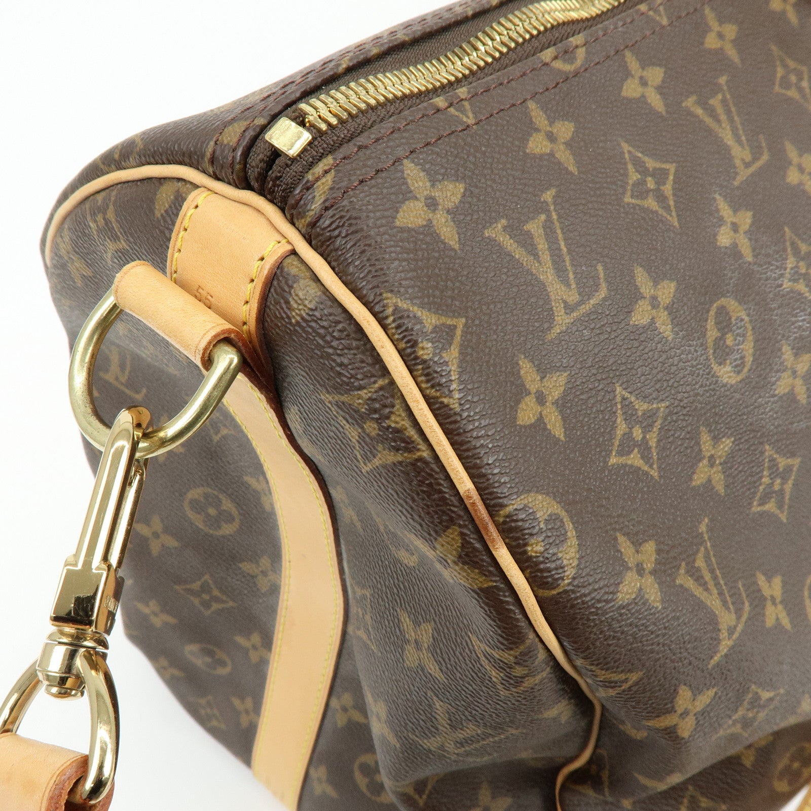Louis Vuitton Monogram Keep All Bandouliere 55 Boston Bag M41414
