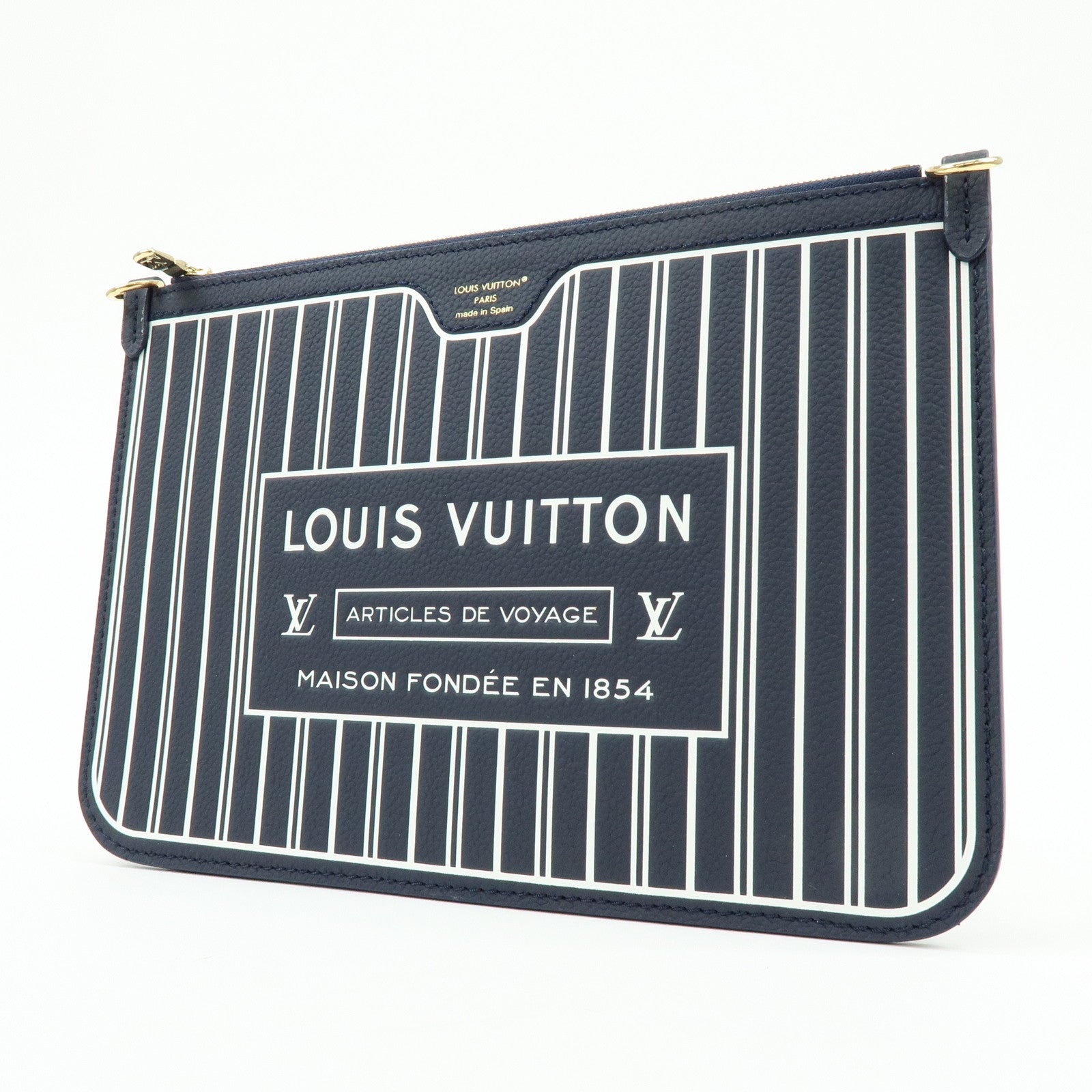 Louis Vuitton Monogram Grain Leather Pouch for Neverfull MM M14994